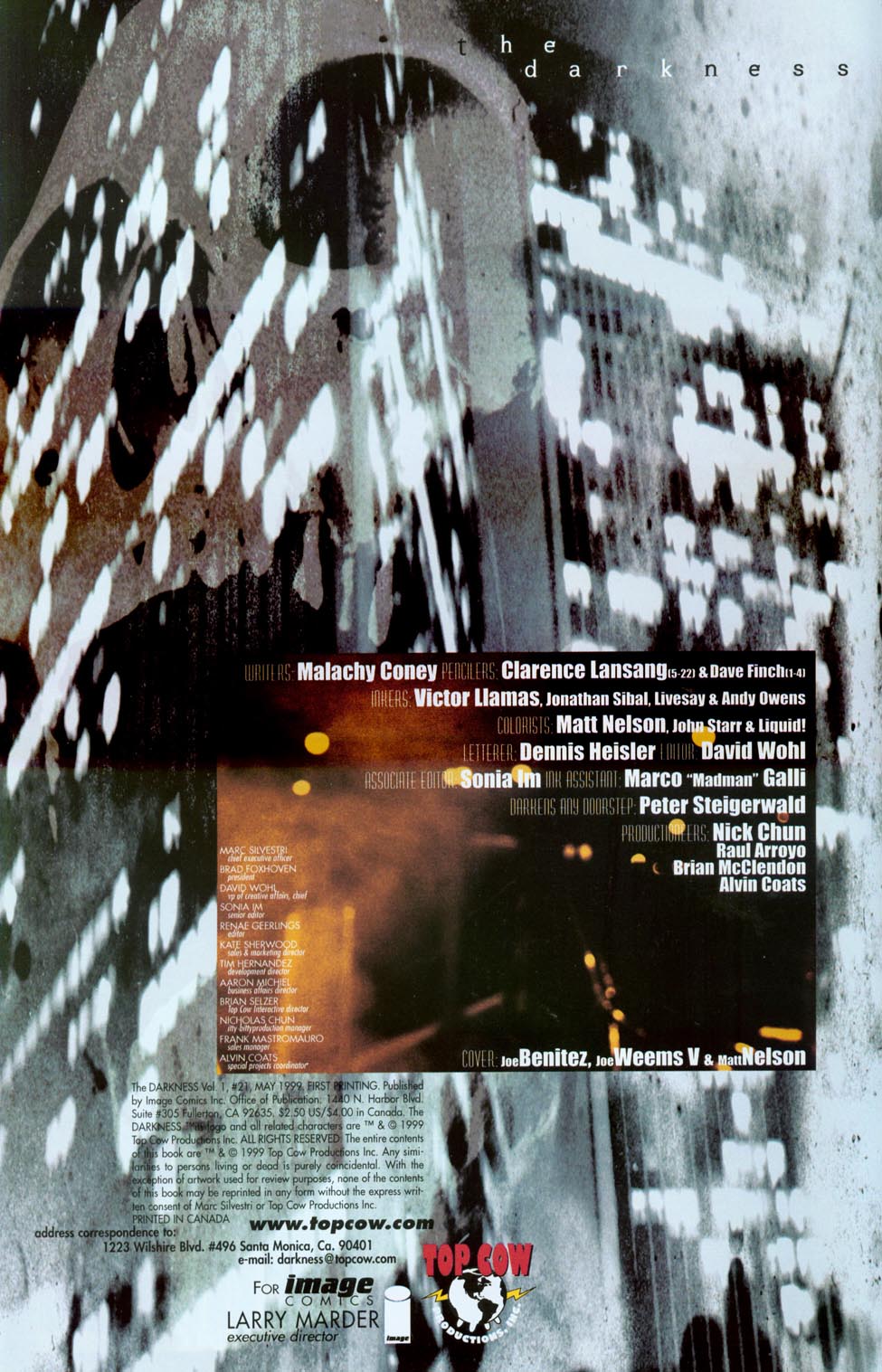 Read online The Darkness (1996) comic -  Issue #21 - 2