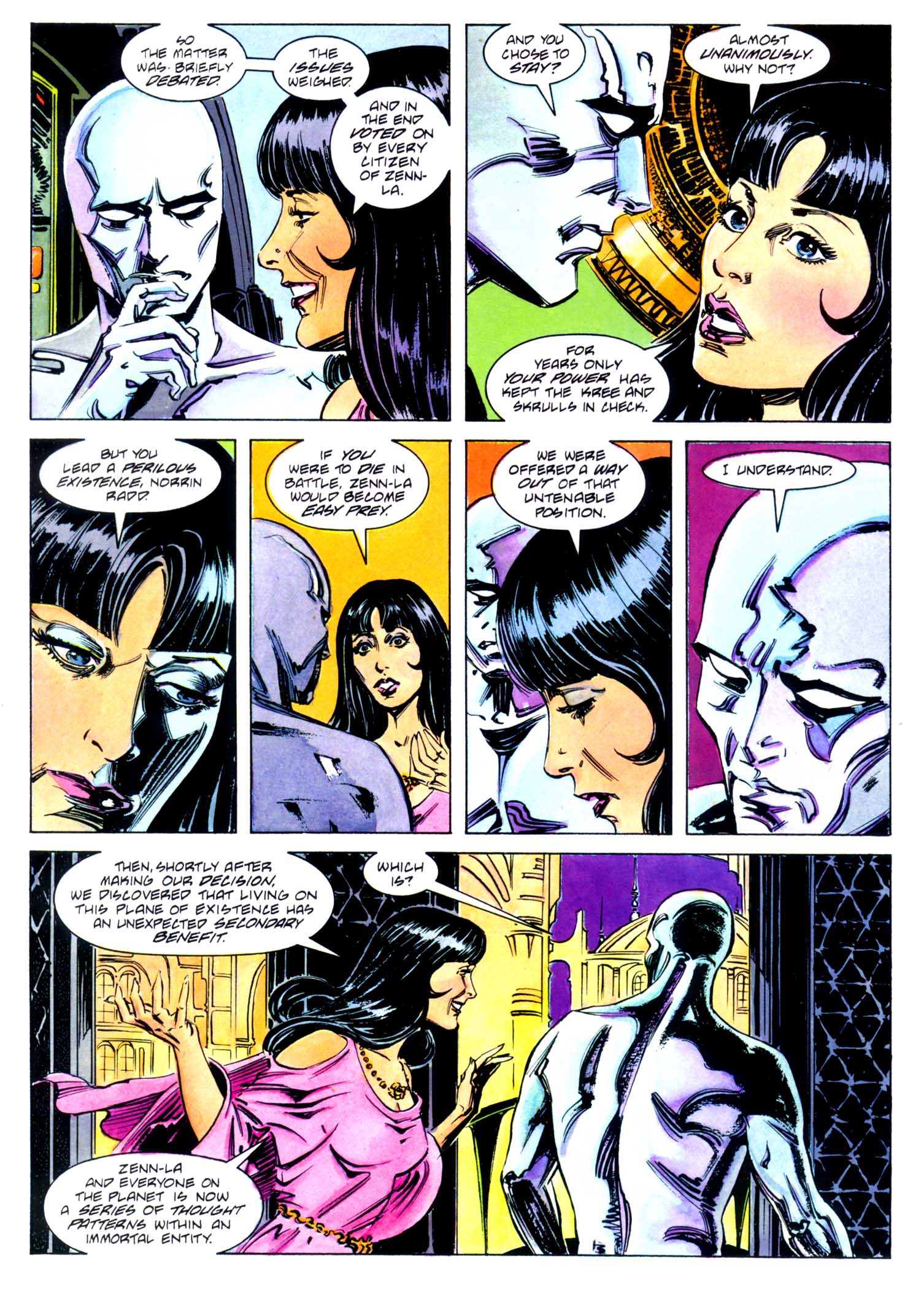 Read online Marvel Graphic Novel comic -  Issue #71 - Silver Surfer - Homecoming - 23