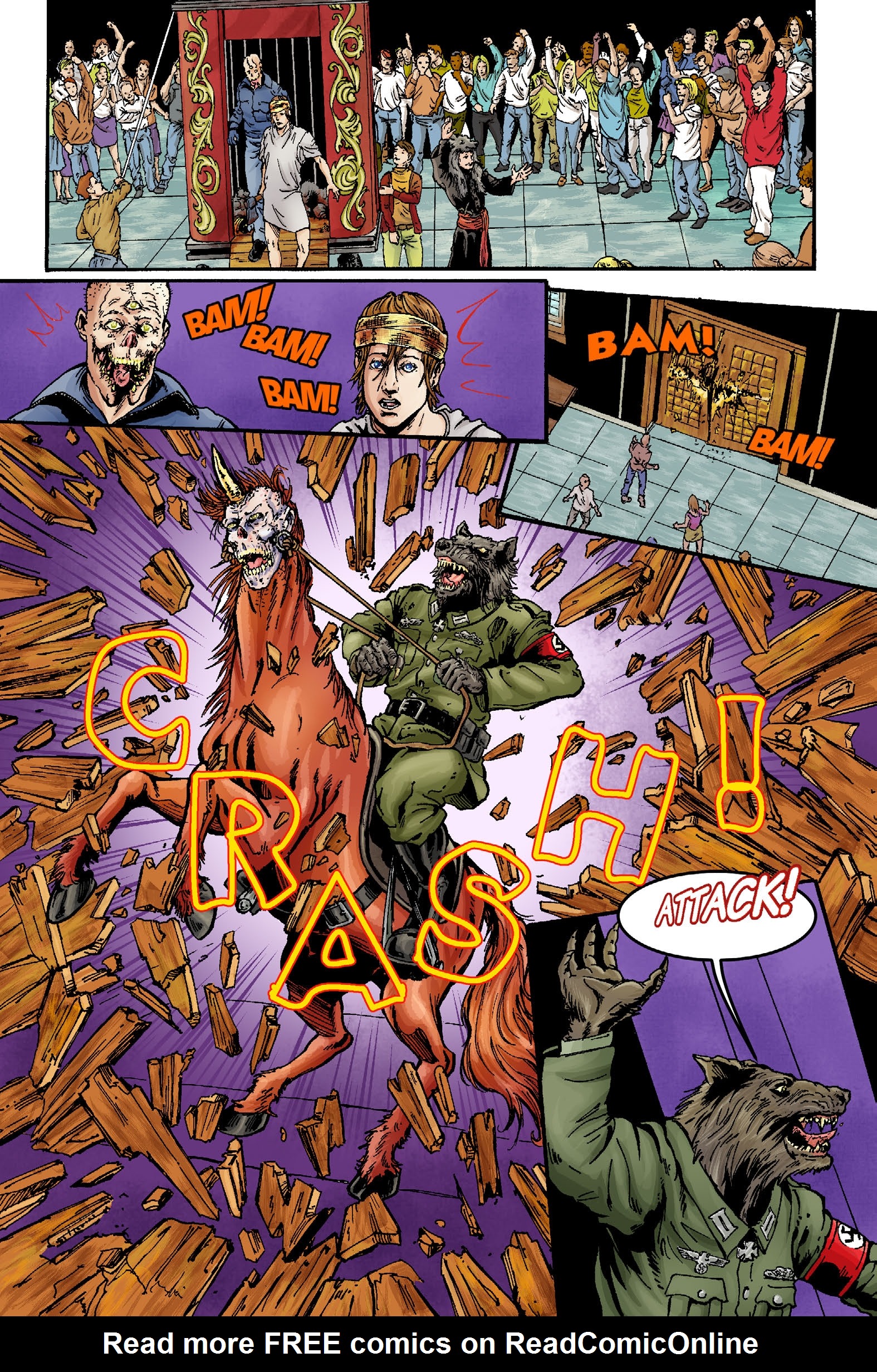 Read online Nazi Werewolves from Outer Space comic -  Issue #5 - 21