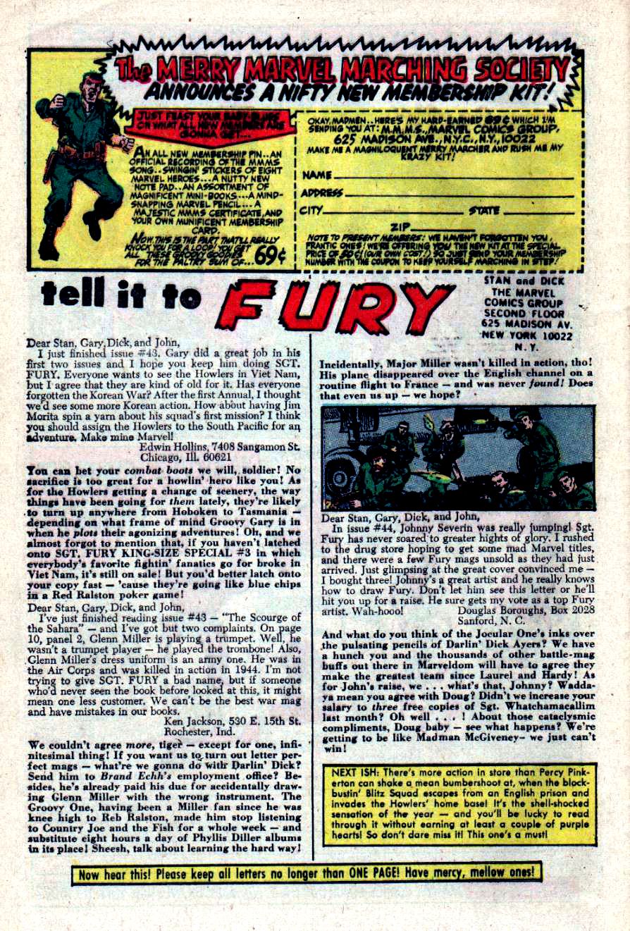 Read online Sgt. Fury comic -  Issue #47 - 31