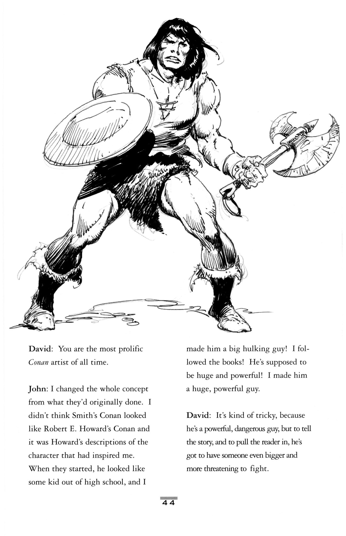 Read online John Buscema Sketchbook comic -  Issue # TPB - 46