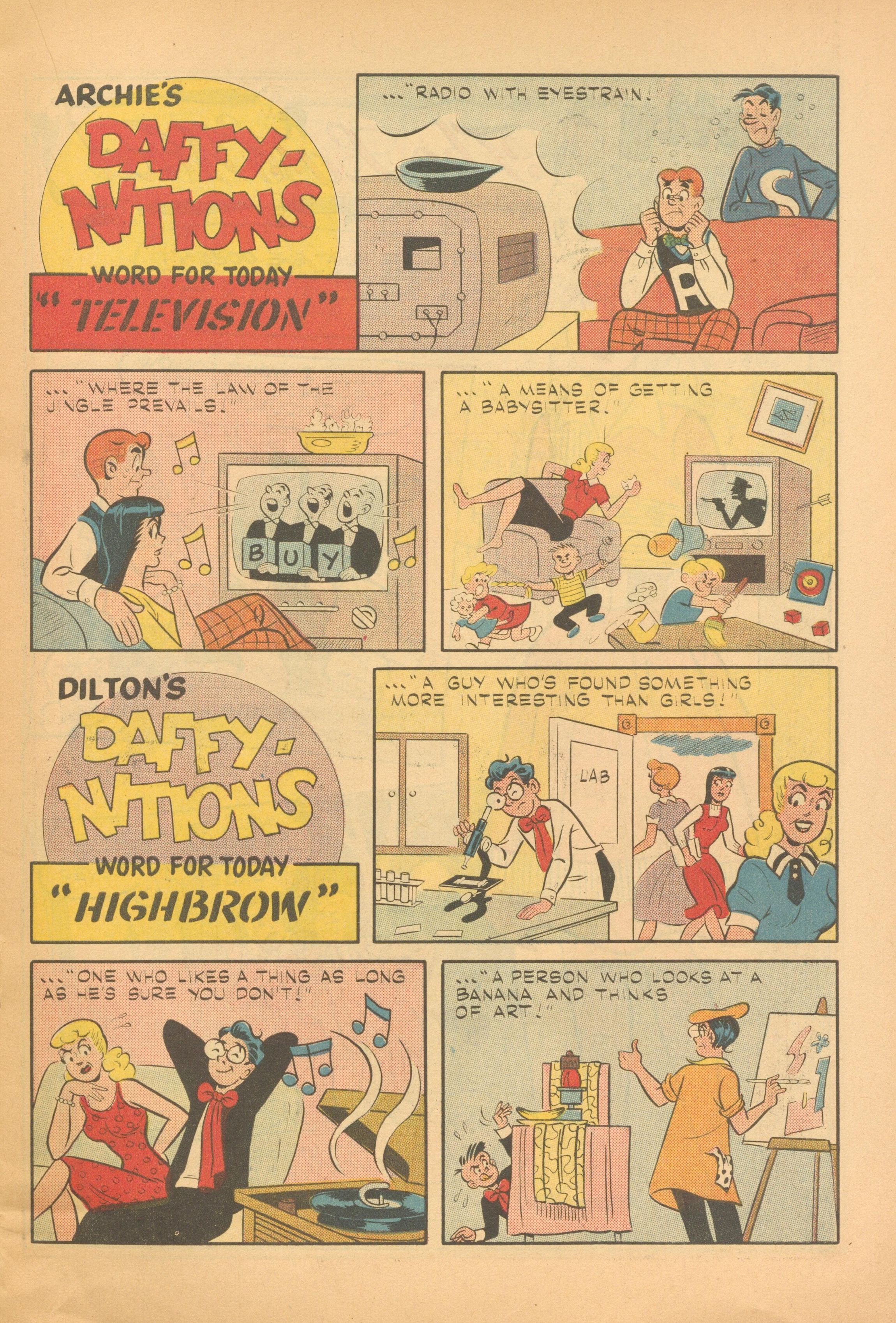 Read online Archie's Joke Book Magazine comic -  Issue #55 - 15