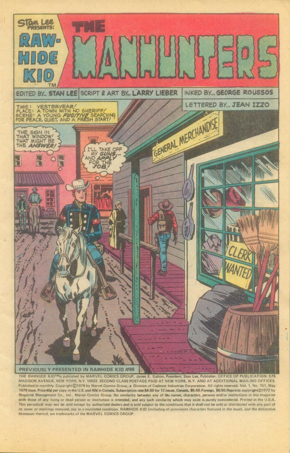 Read online The Rawhide Kid comic -  Issue #151 - 3