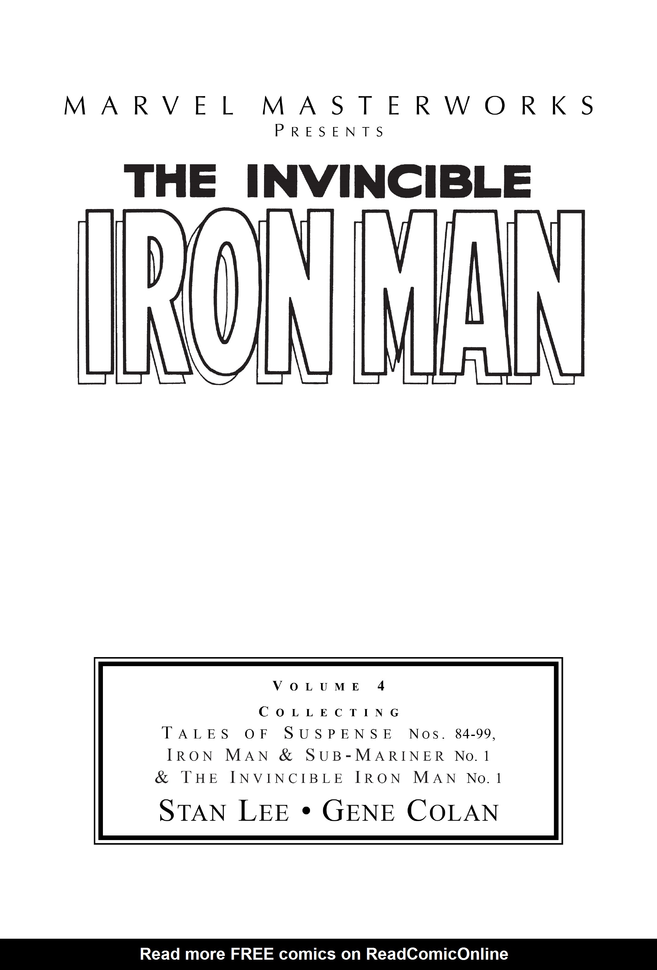 Read online Marvel Masterworks: The Invincible Iron Man comic -  Issue # TPB 4 (Part 1) - 2