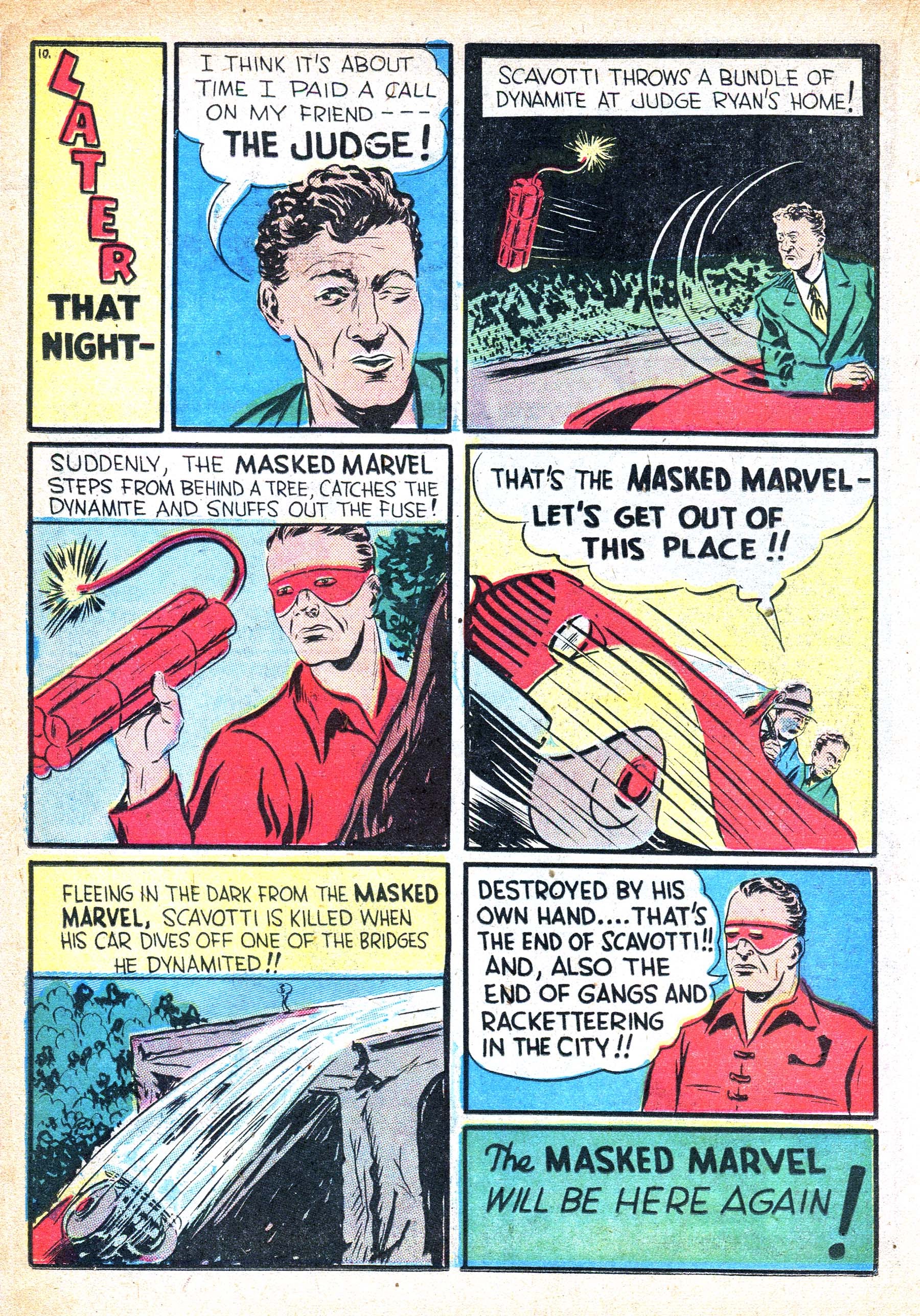 Read online Masked Marvel comic -  Issue #1 - 32