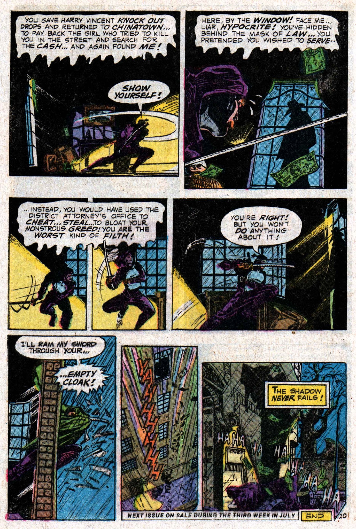 Read online The Shadow (1973) comic -  Issue #6 - 32