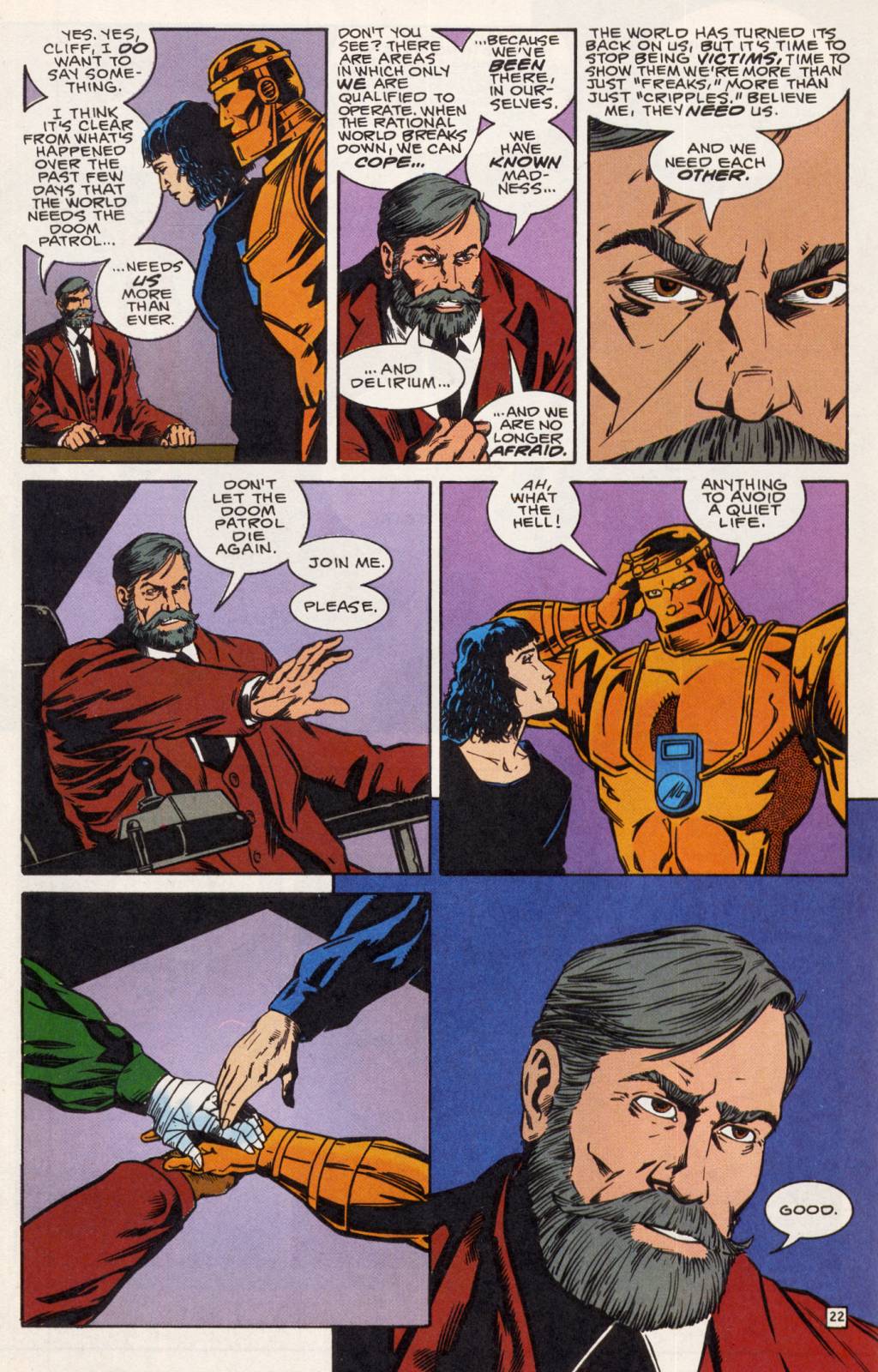 Read online Doom Patrol (1987) comic -  Issue #22 - 23