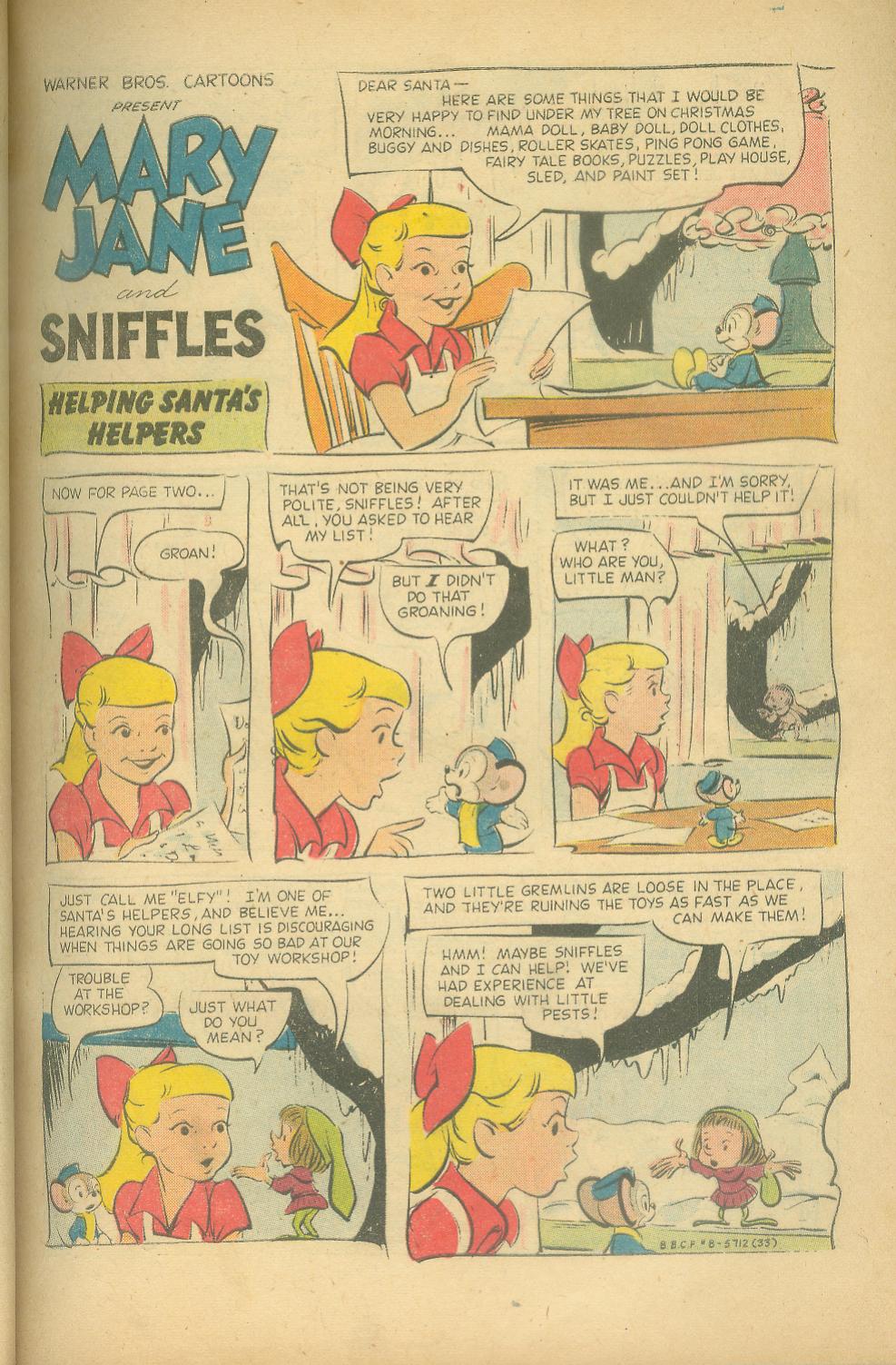 Read online Bugs Bunny's Christmas Funnies comic -  Issue # TPB 8 - 35