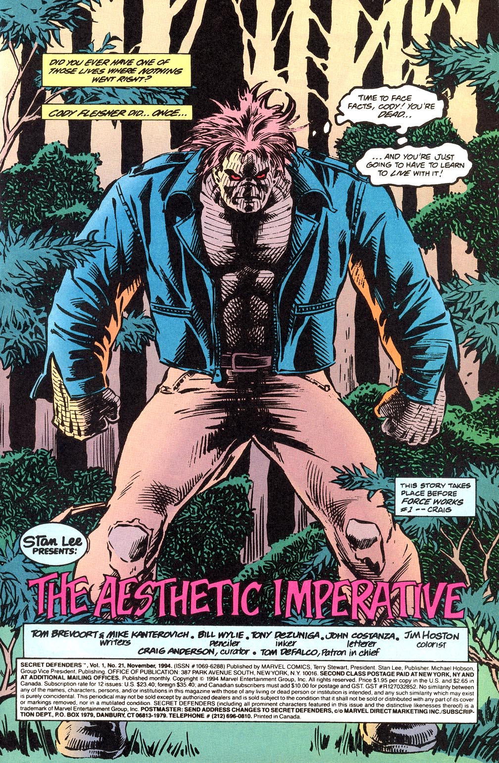 Read online Secret Defenders comic -  Issue #21 - 2