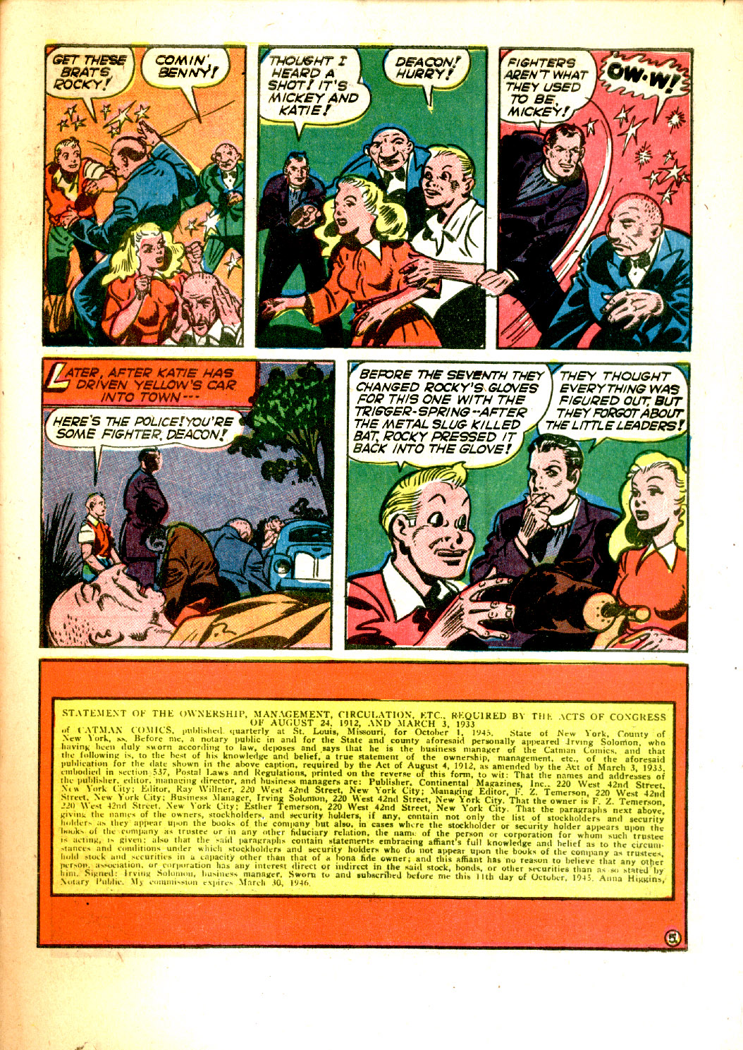 Read online Cat-Man Comics comic -  Issue #32 - 45