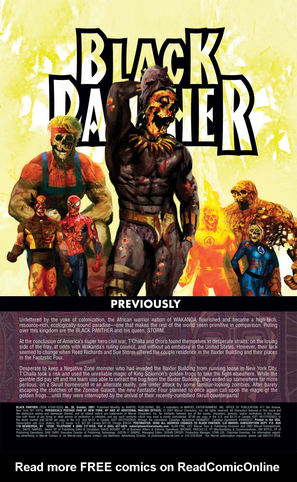 Read online Black Panther (2005) comic -  Issue #30 - 2