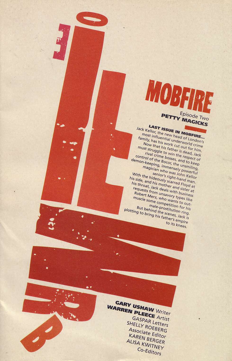 Read online Mobfire comic -  Issue #2 - 2