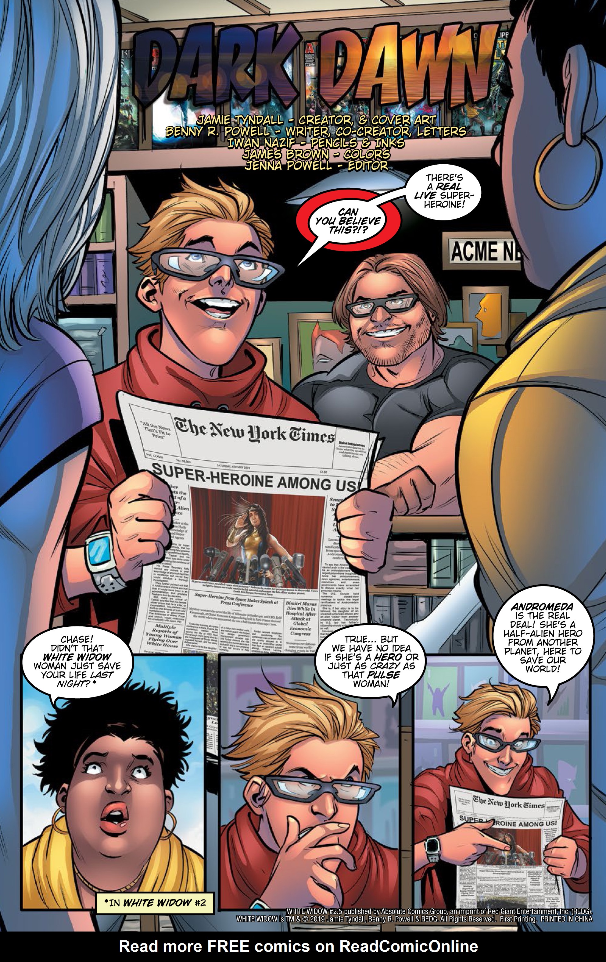 Read online White Widow comic -  Issue #2 - 34
