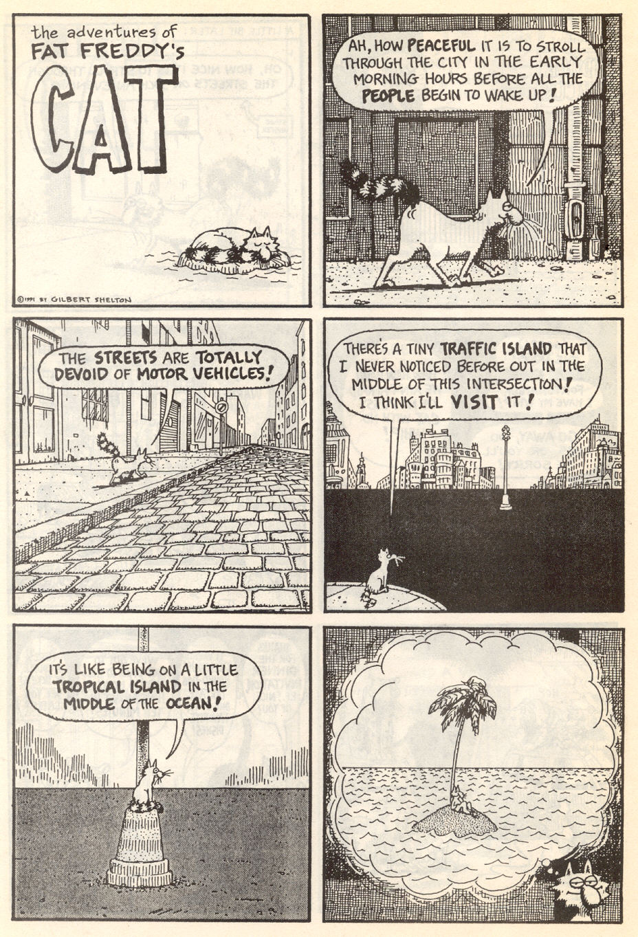 Read online Adventures of Fat Freddy's Cat comic -  Issue #7 - 22
