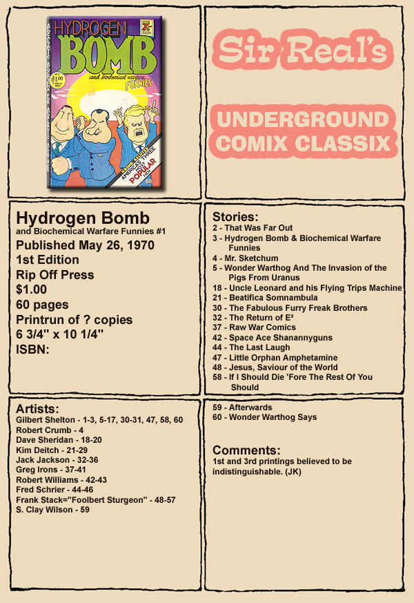 Hydrogen Bomb Funnies issue Full - Page 1