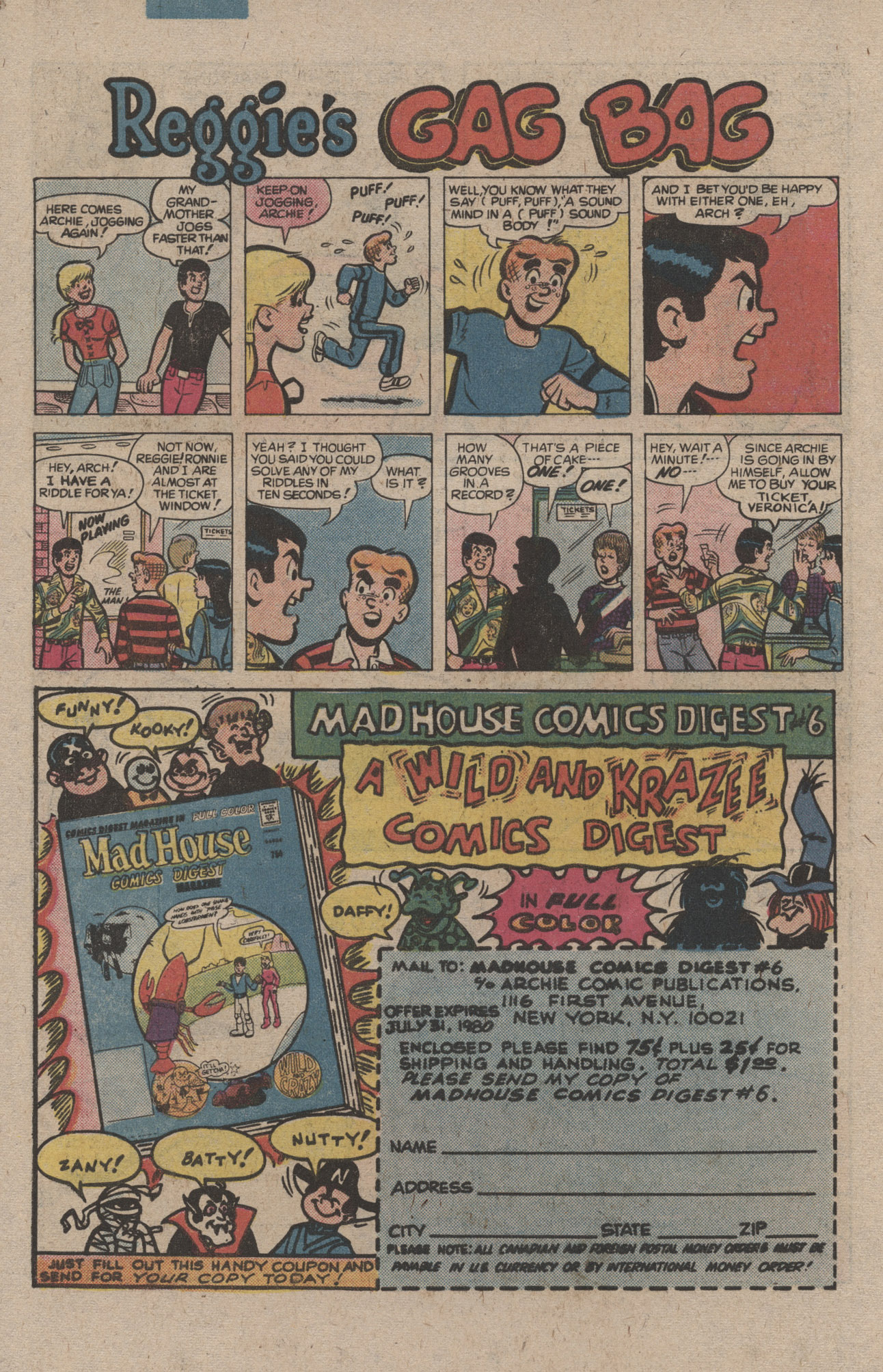 Read online Reggie and Me (1966) comic -  Issue #124 - 34