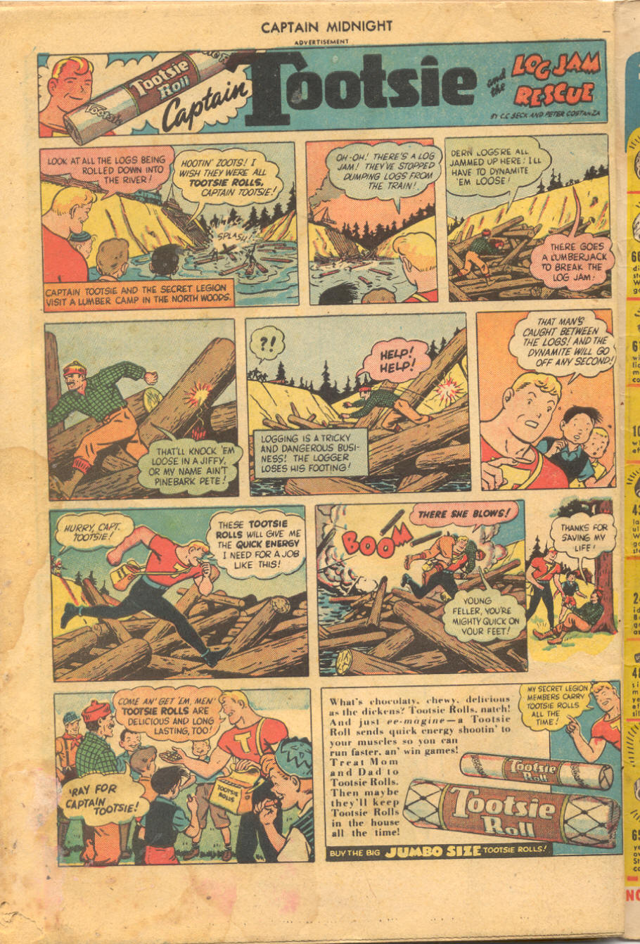 Read online Captain Midnight (1942) comic -  Issue #51 - 50