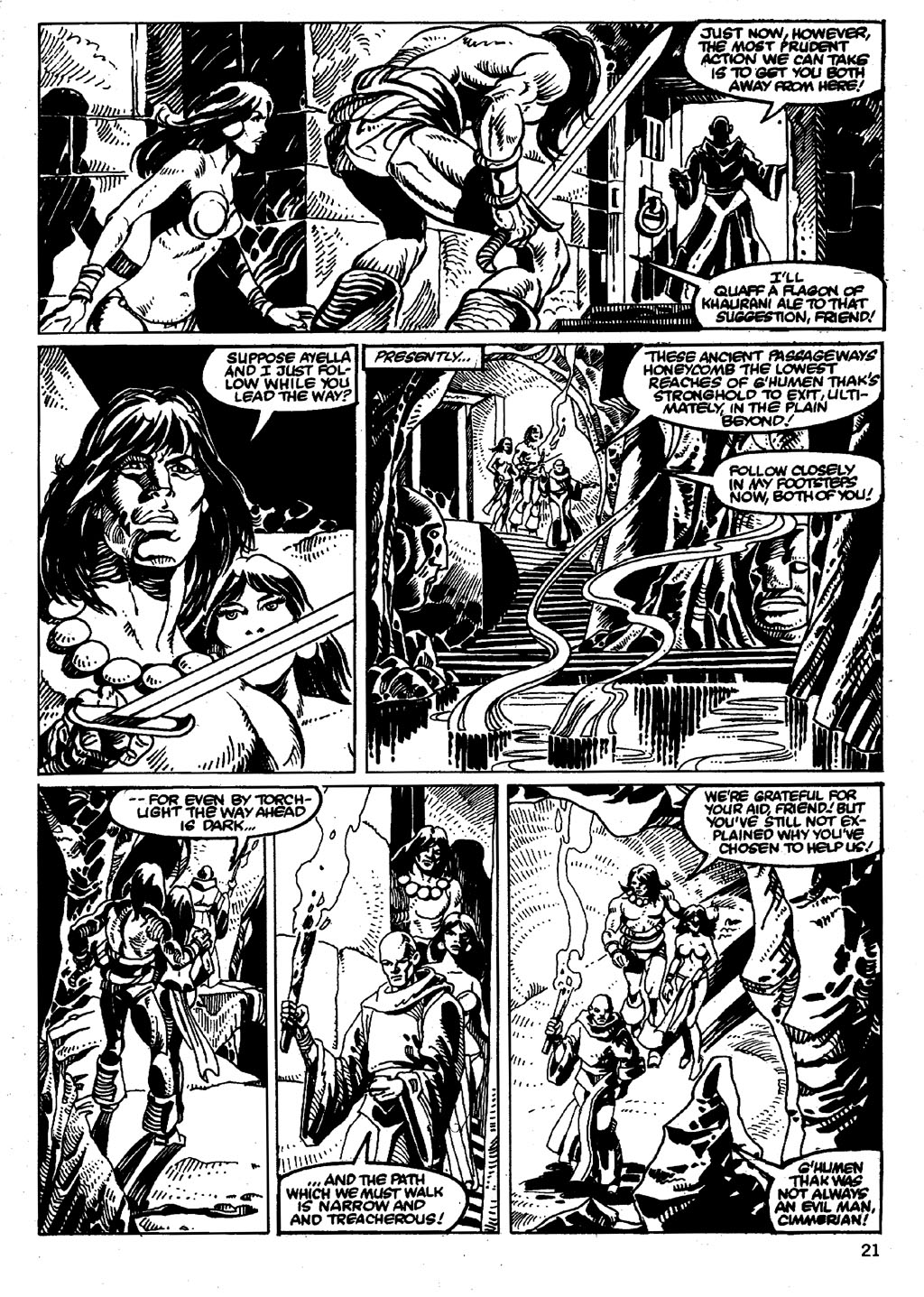 Read online The Savage Sword Of Conan comic -  Issue #86 - 21