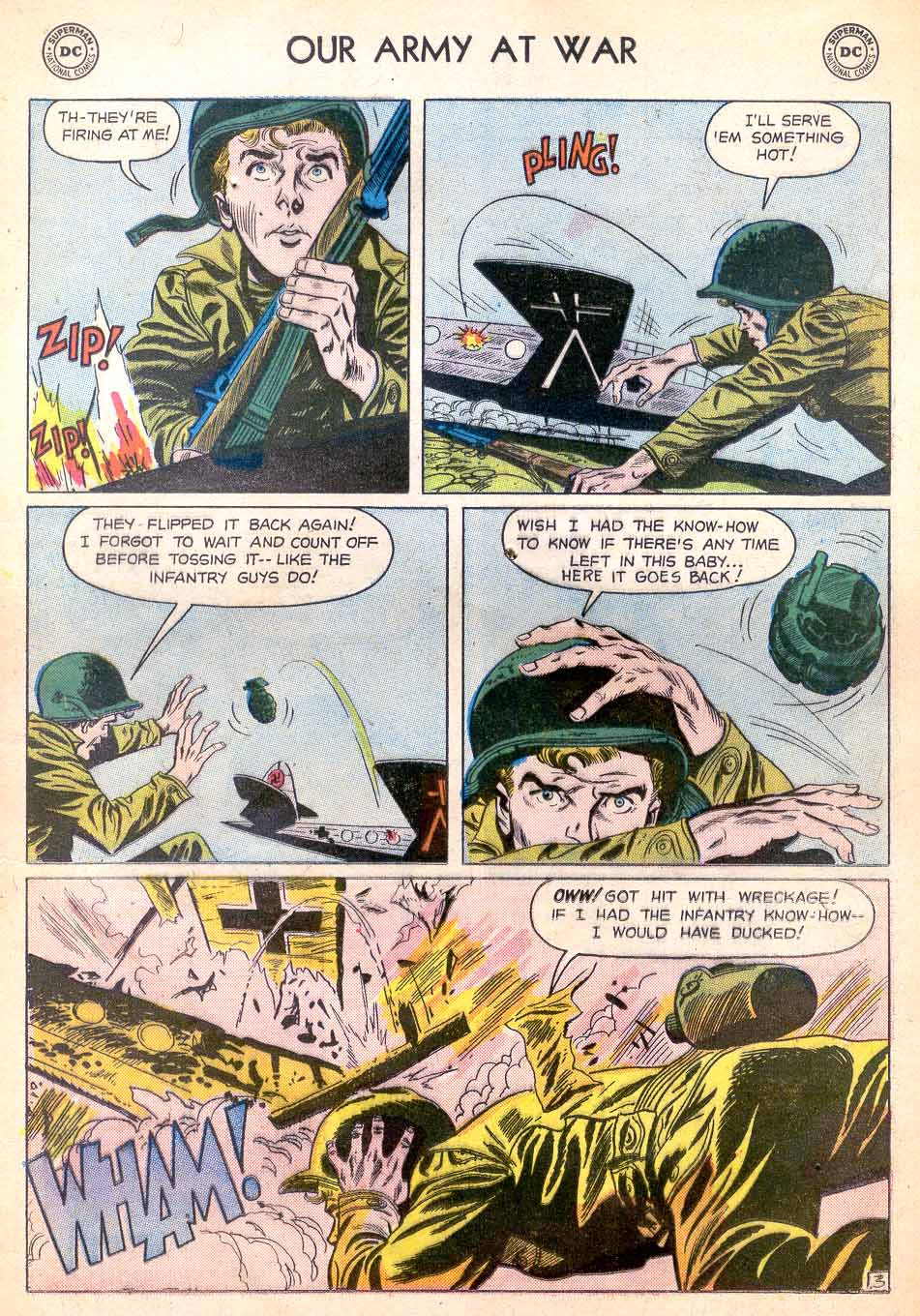 Read online Our Army at War (1952) comic -  Issue #64 - 13