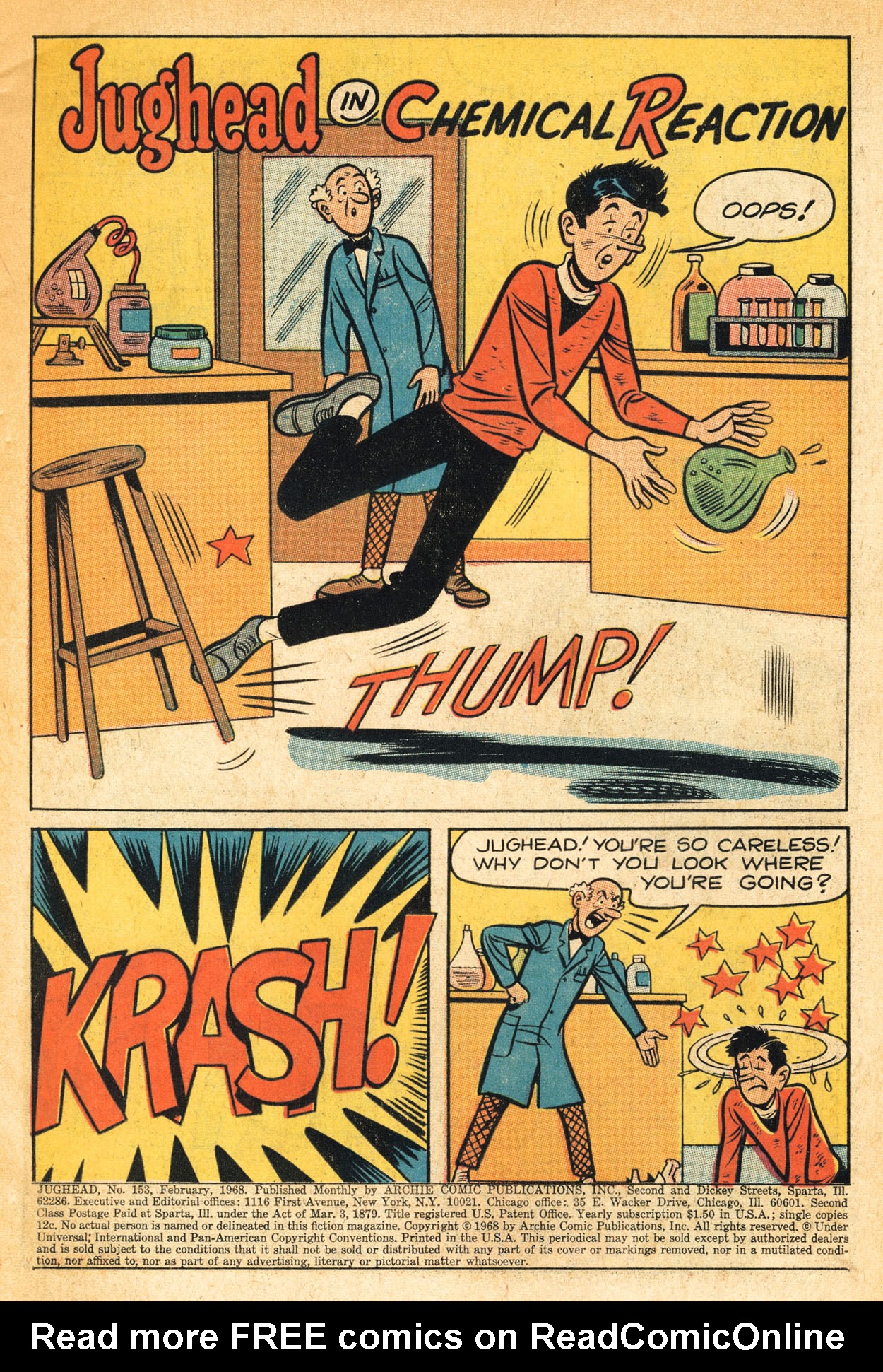 Read online Jughead (1965) comic -  Issue #153 - 3