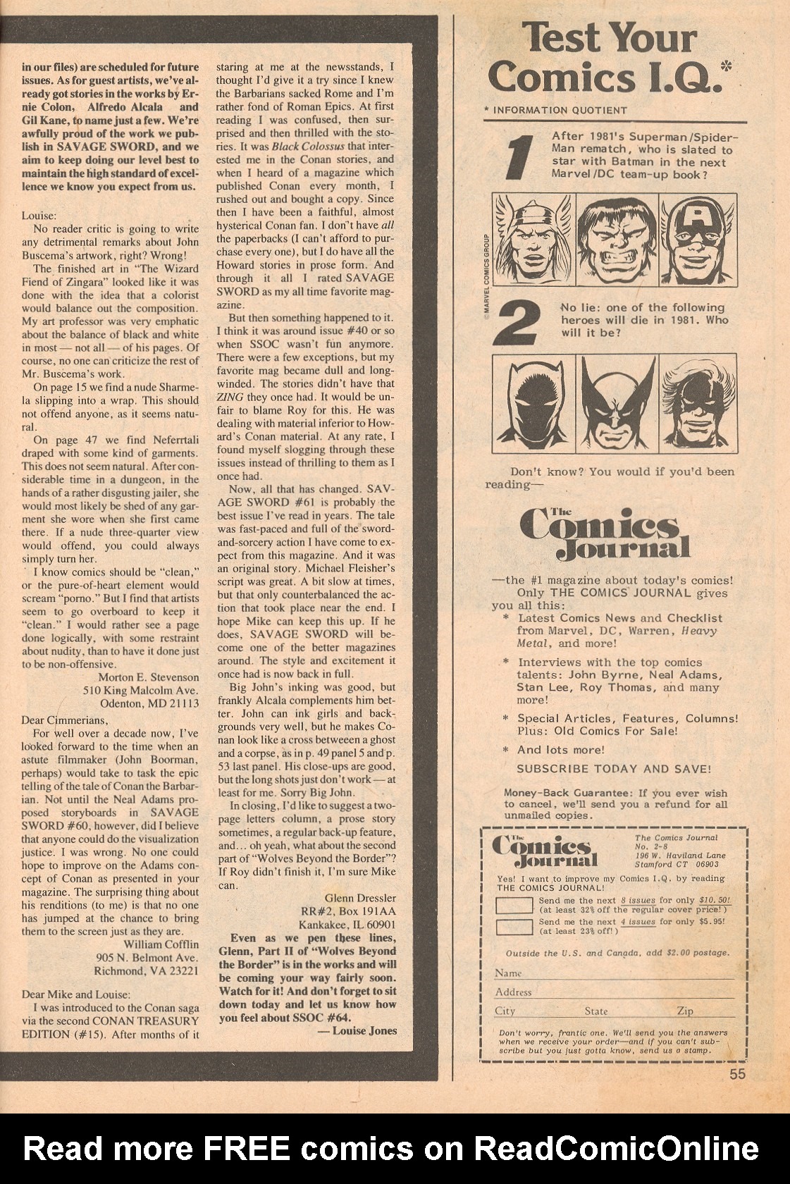 Read online The Savage Sword Of Conan comic -  Issue #64 - 55