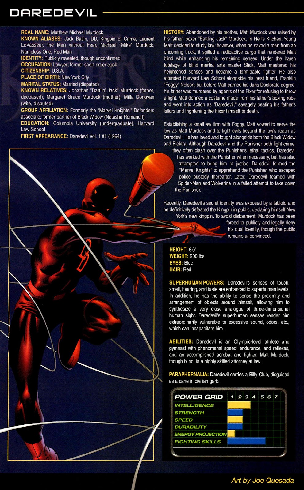 The Official Handbook of the Marvel Universe: Marvel Knights issue Full - Page 14