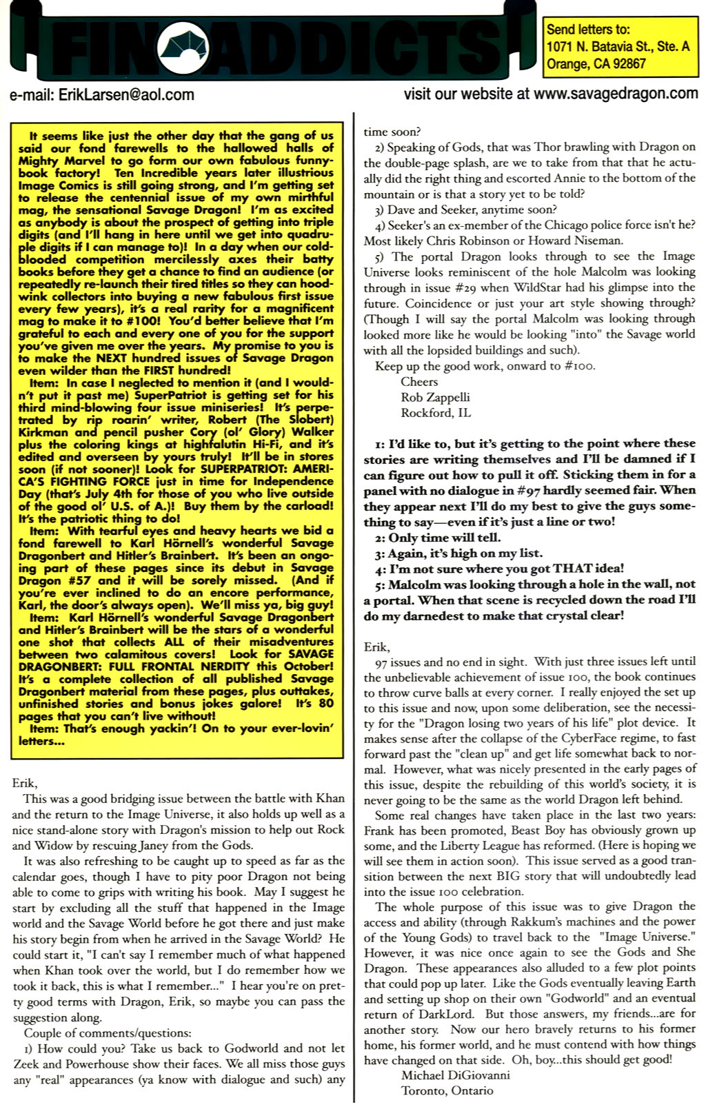 Read online The Savage Dragon (1993) comic -  Issue #99 - 25