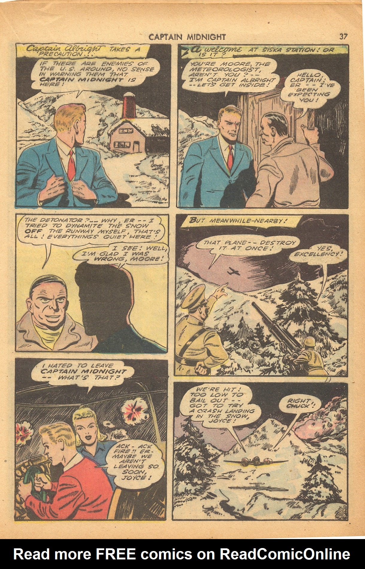 Read online Captain Midnight (1942) comic -  Issue #4 - 38