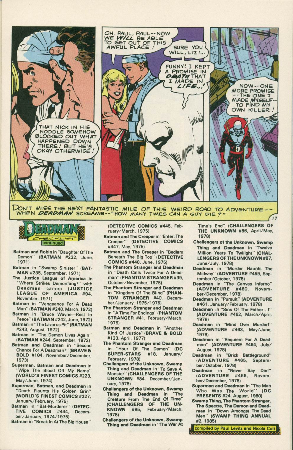Read online Deadman (1985) comic -  Issue #2 - 19