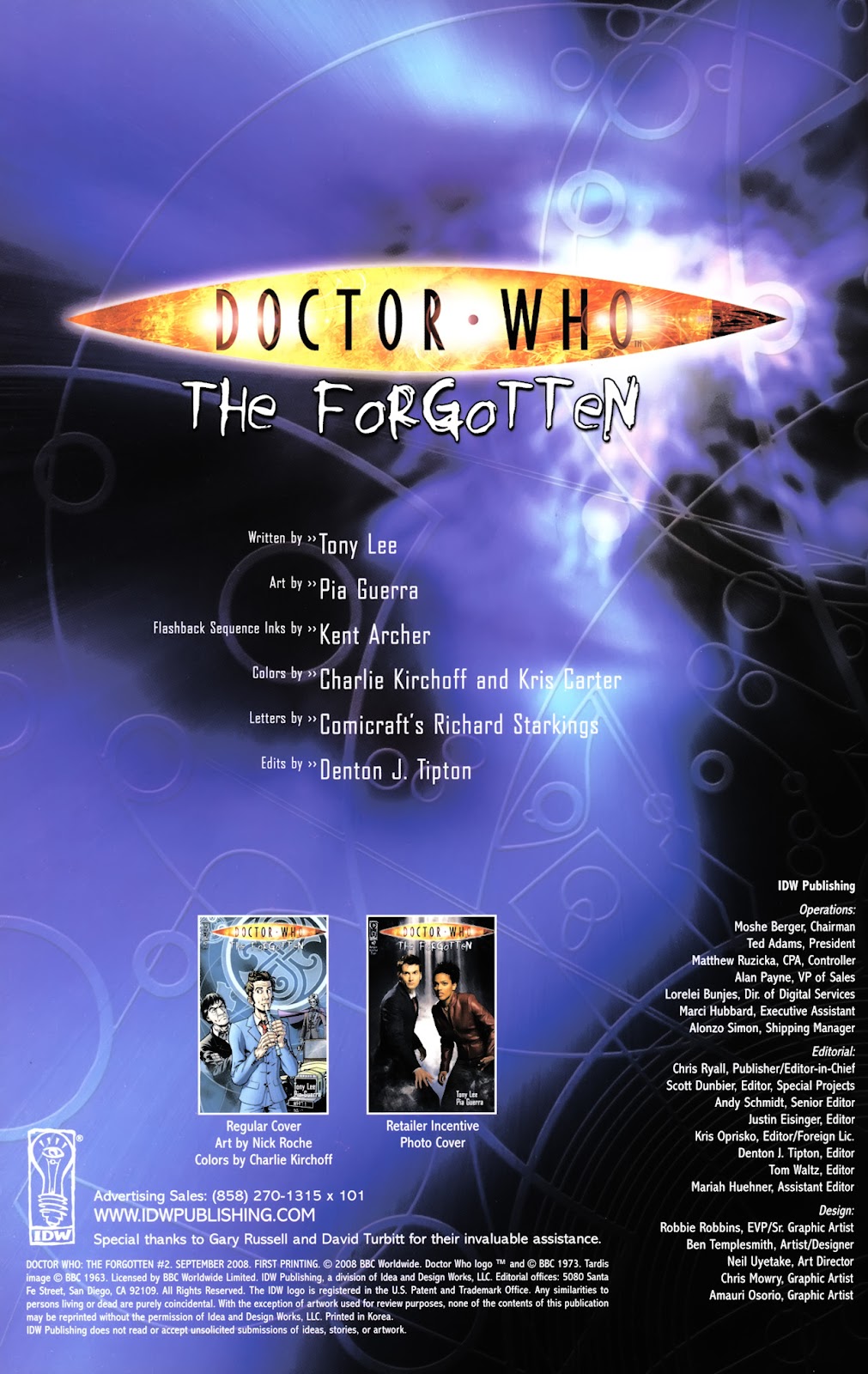 Doctor Who: The Forgotten issue 2 - Page 2