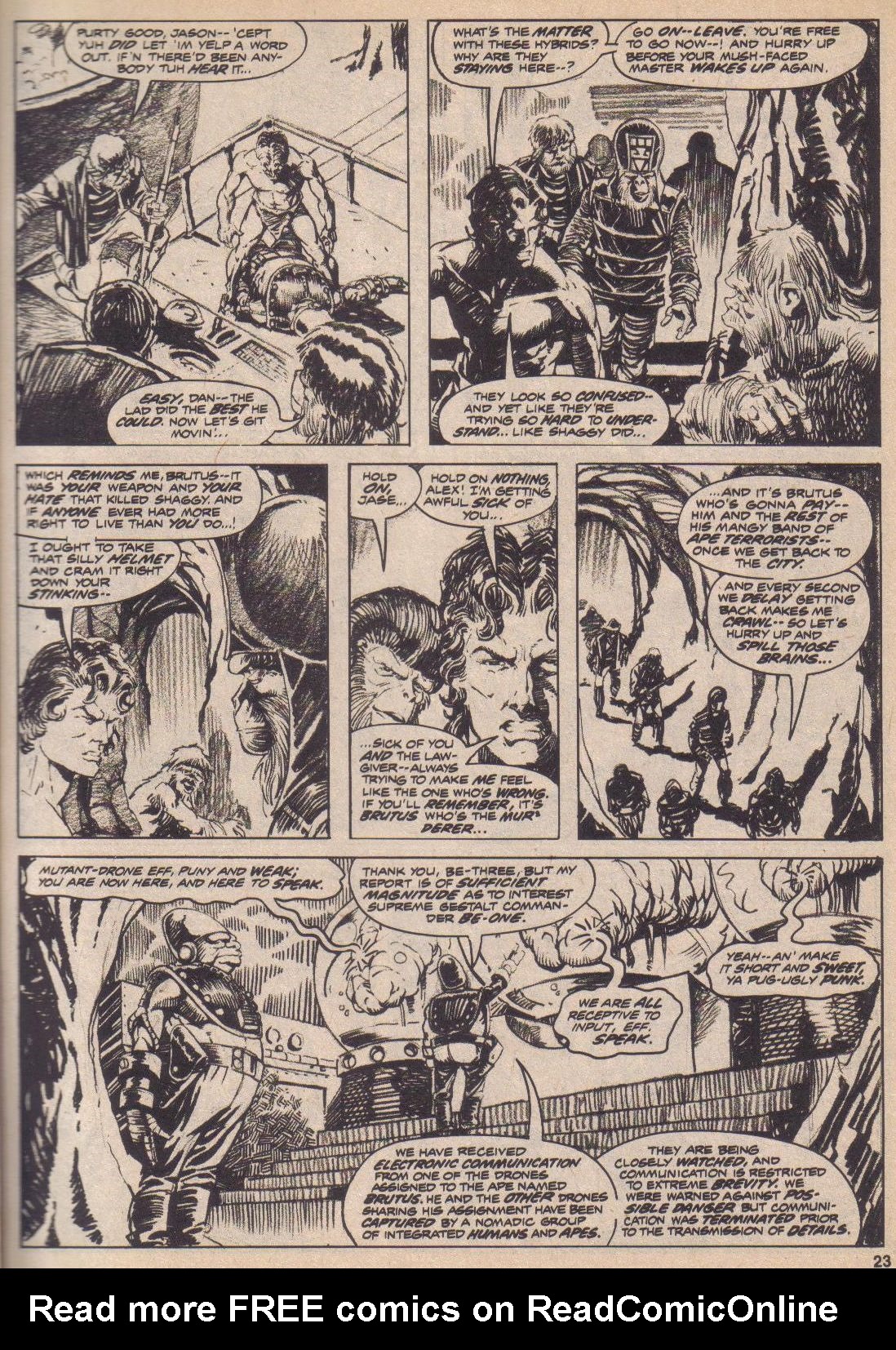 Read online Planet of the Apes comic -  Issue #8 - 23