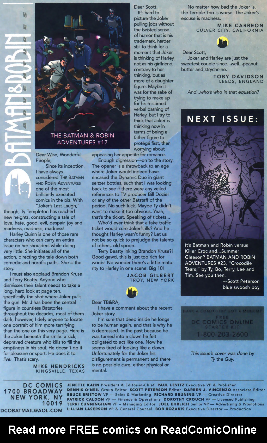 Read online The Batman and Robin Adventures comic -  Issue #22 - 24