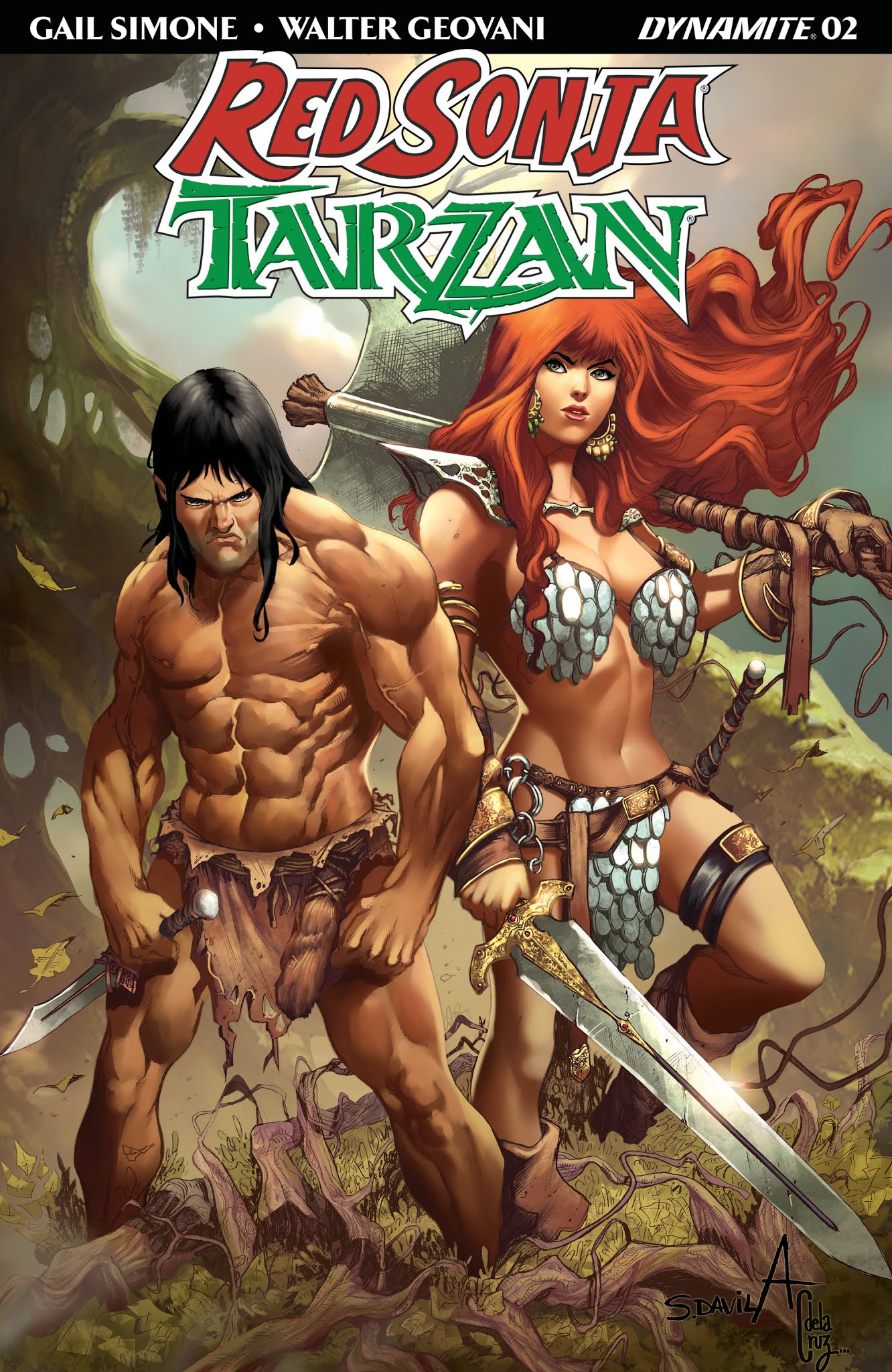 Read online Red Sonja/Tarzan comic -  Issue #2 - 3
