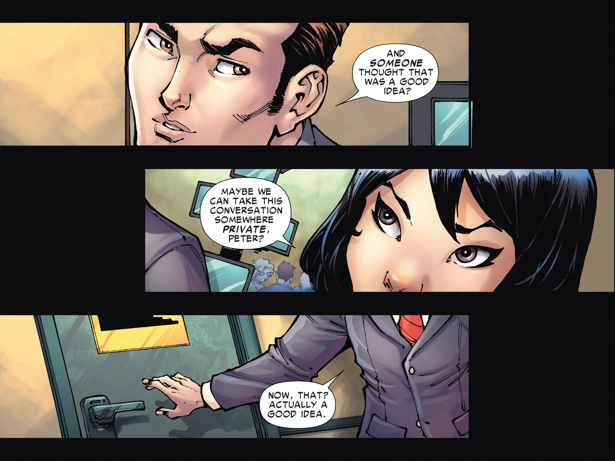 Read online The Amazing Spider-Man & Silk: The Spider(fly) Effect (Infinite Comics) comic -  Issue #1 - 3