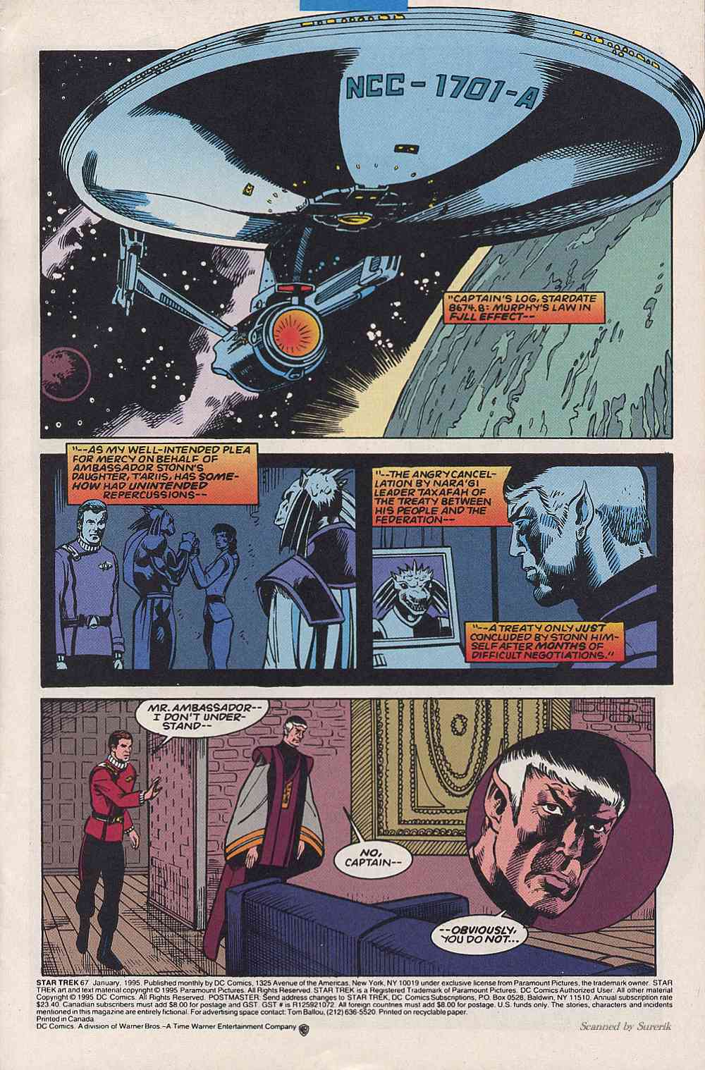 Read online Star Trek (1989) comic -  Issue #67 - 3