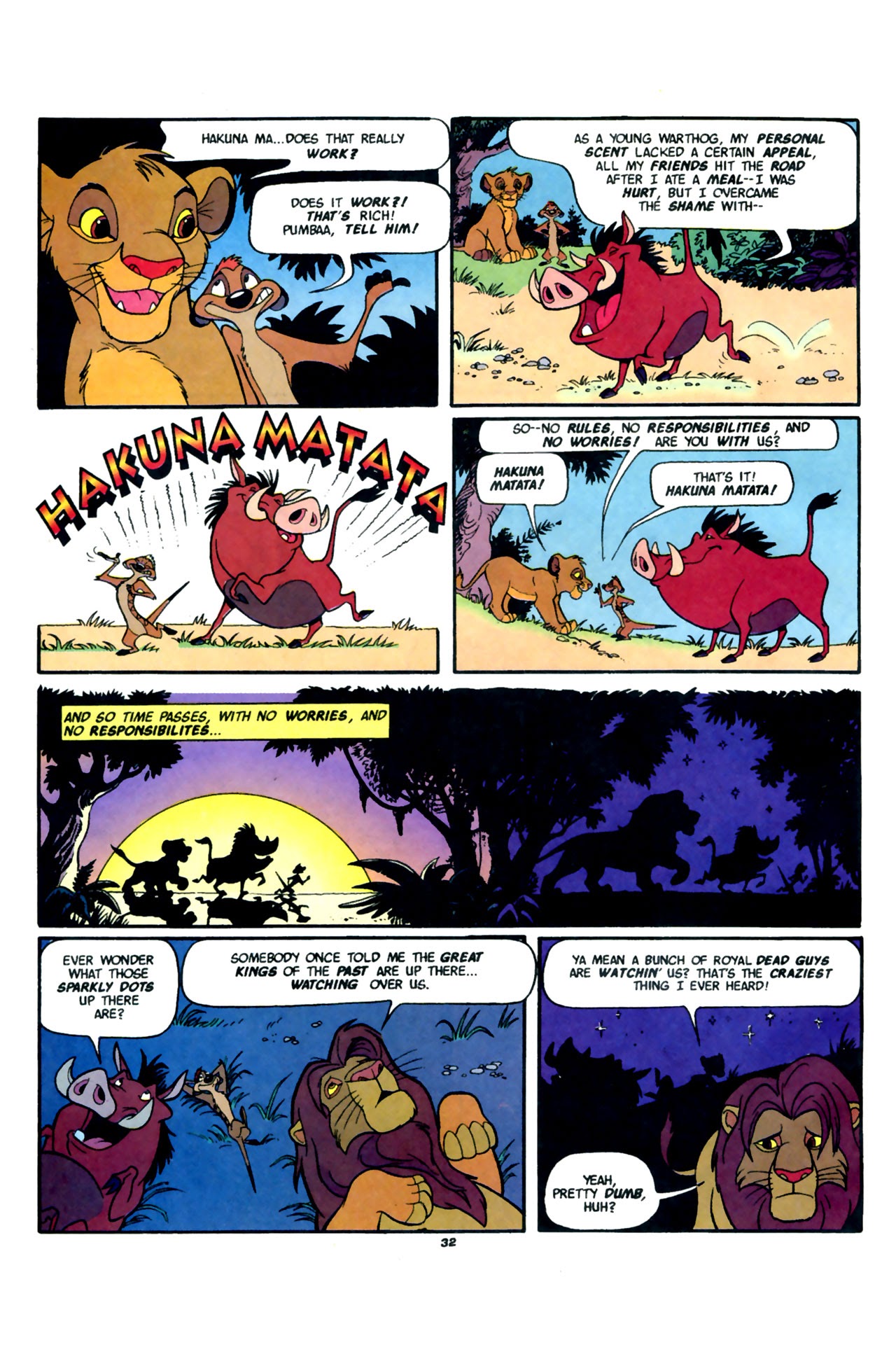 Read online Disney's The Lion King comic -  Issue #1 - 34