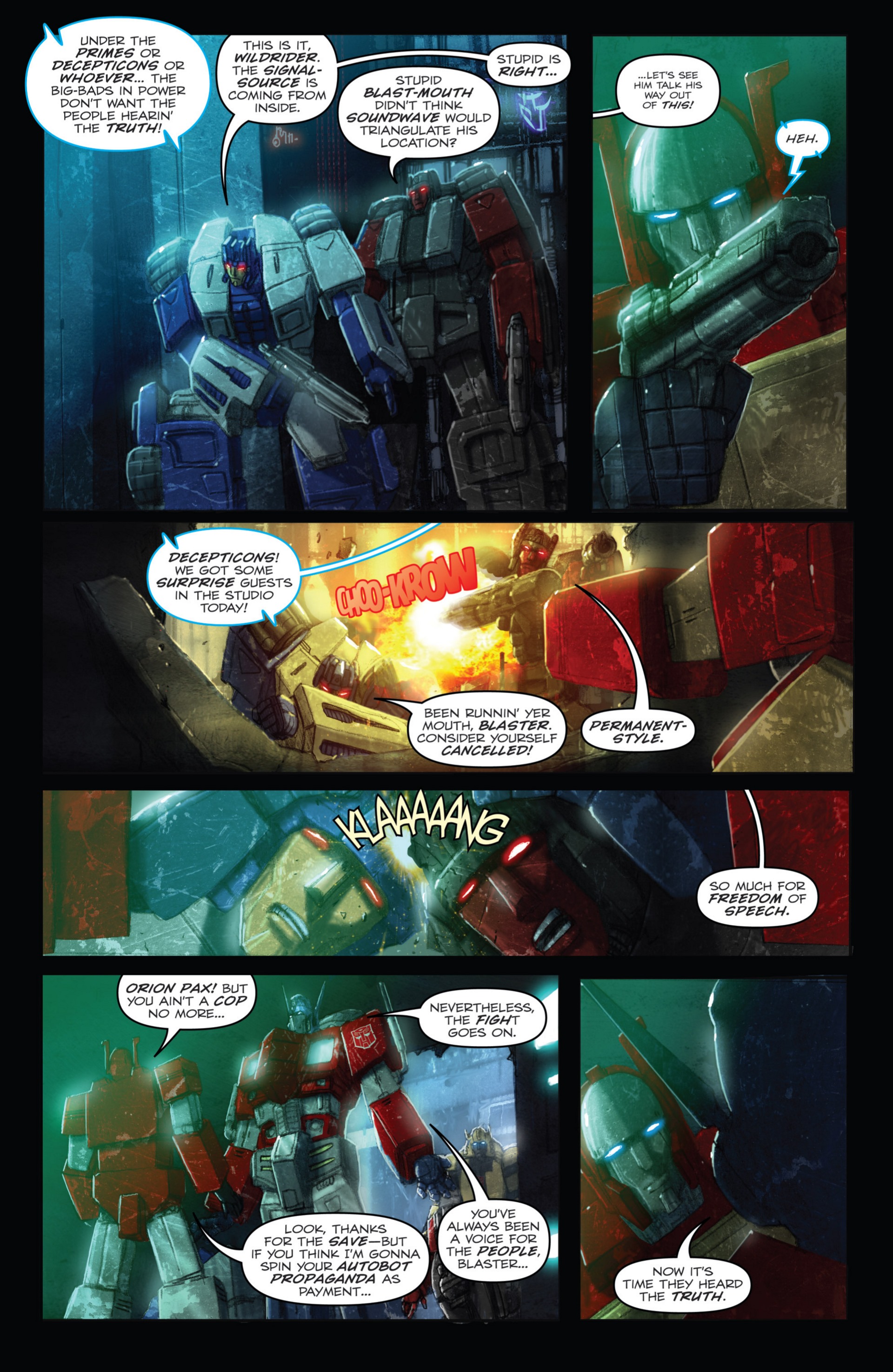 Read online Transformers: Autocracy comic -  Issue # Full - 99
