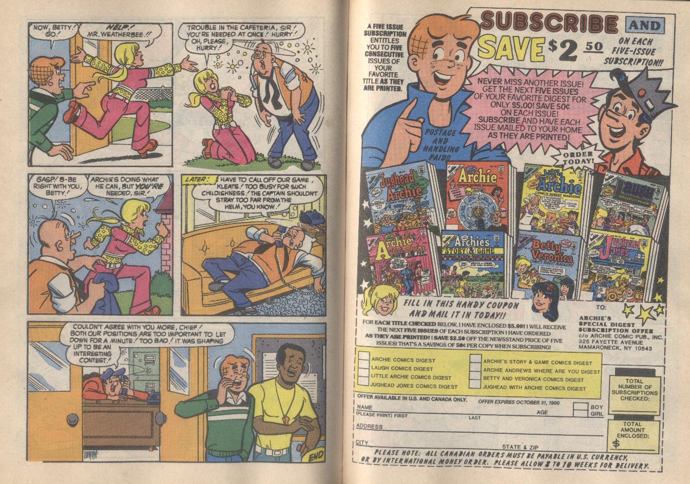 Read online Archie...Archie Andrews, Where Are You? Digest Magazine comic -  Issue #68 - 53