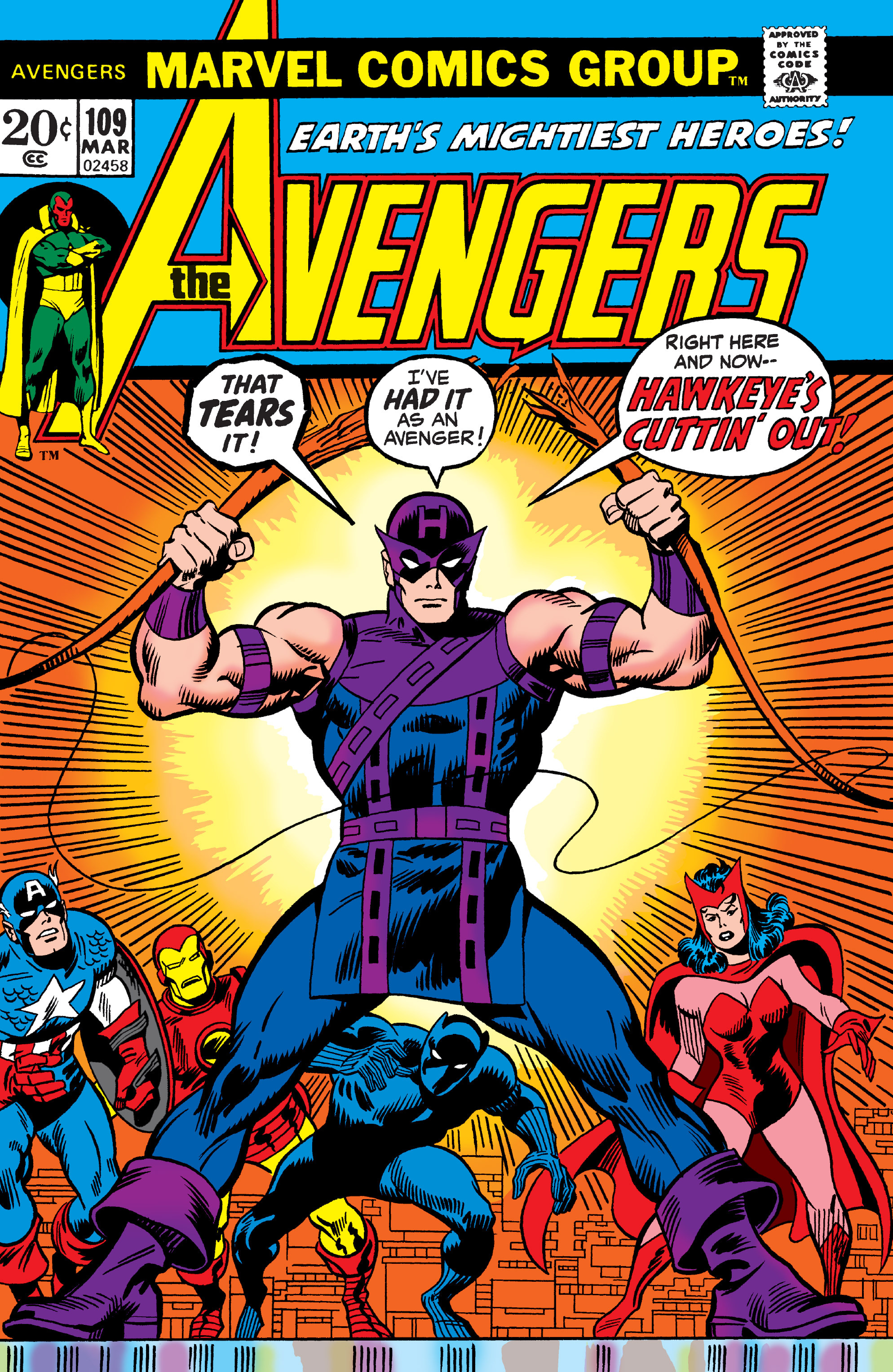 Read online The Avengers (1963) comic -  Issue #109 - 1