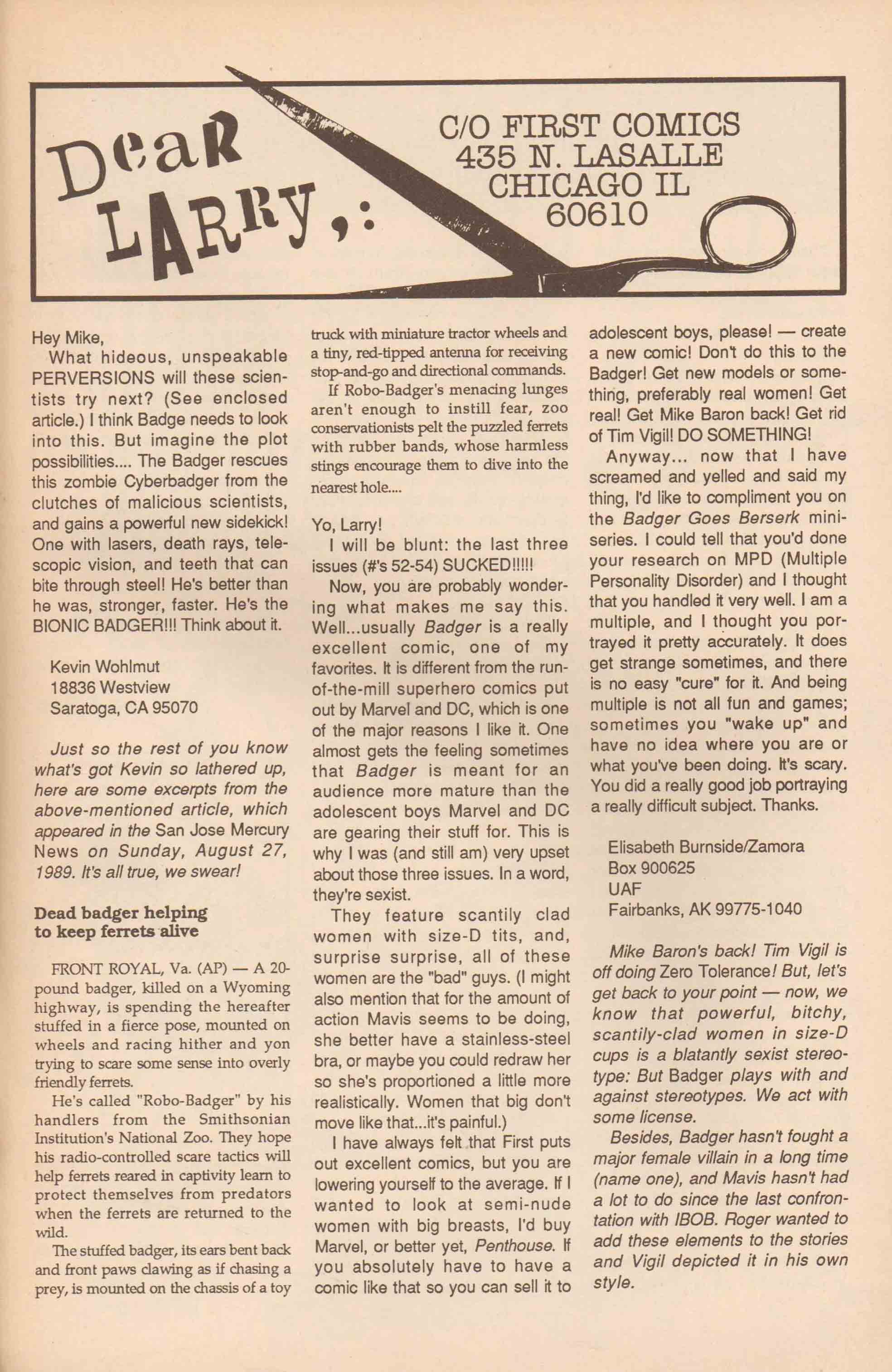 Read online The Badger comic -  Issue #57 - 33