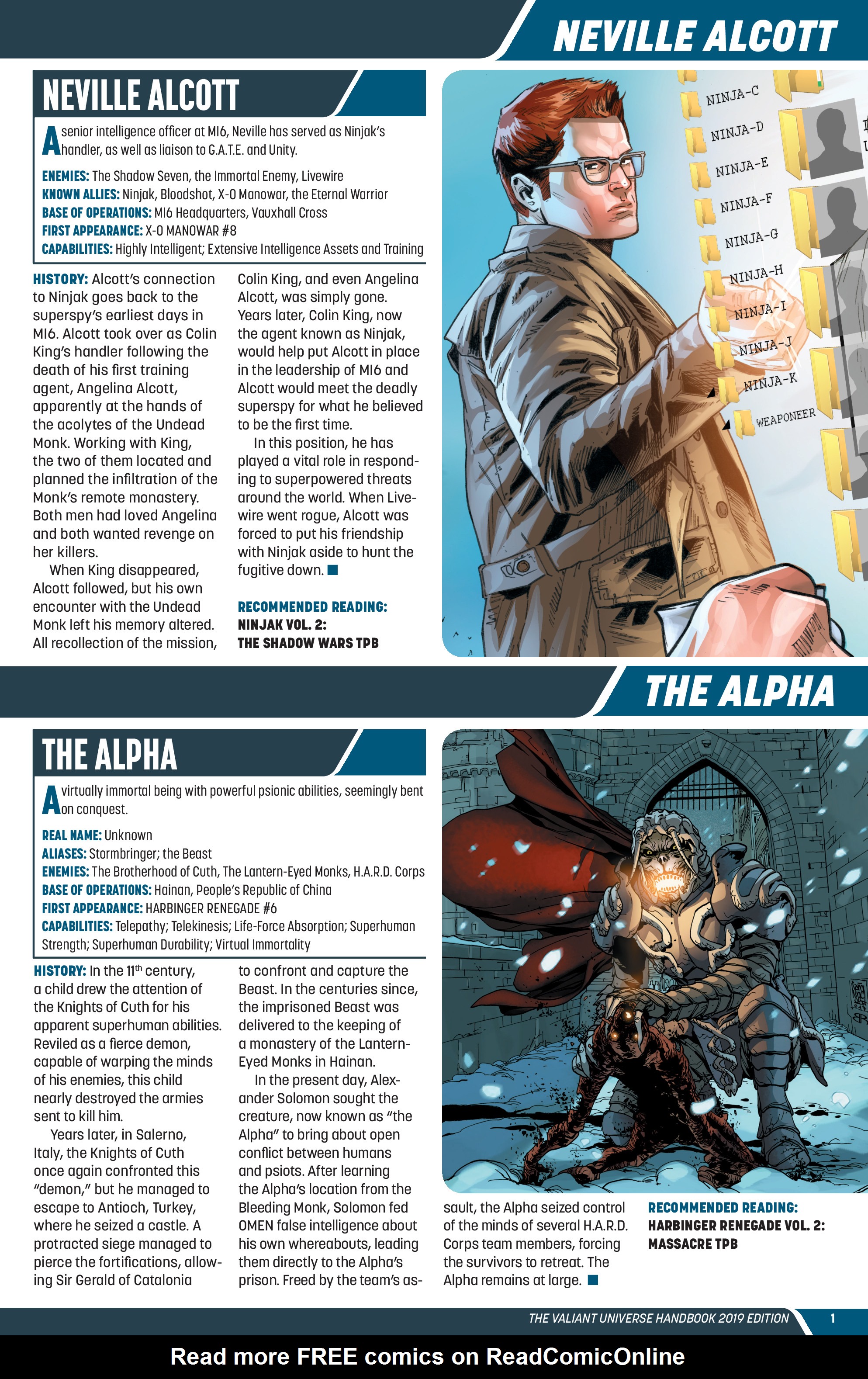 Read online Valiant Universe Handbook 2019 Edition comic -  Issue # Full - 3