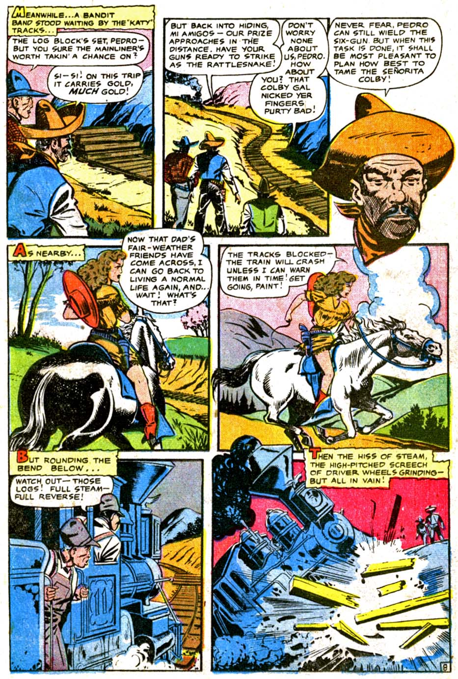 Read online Cowgirl Romances (1950) comic -  Issue #3 - 16