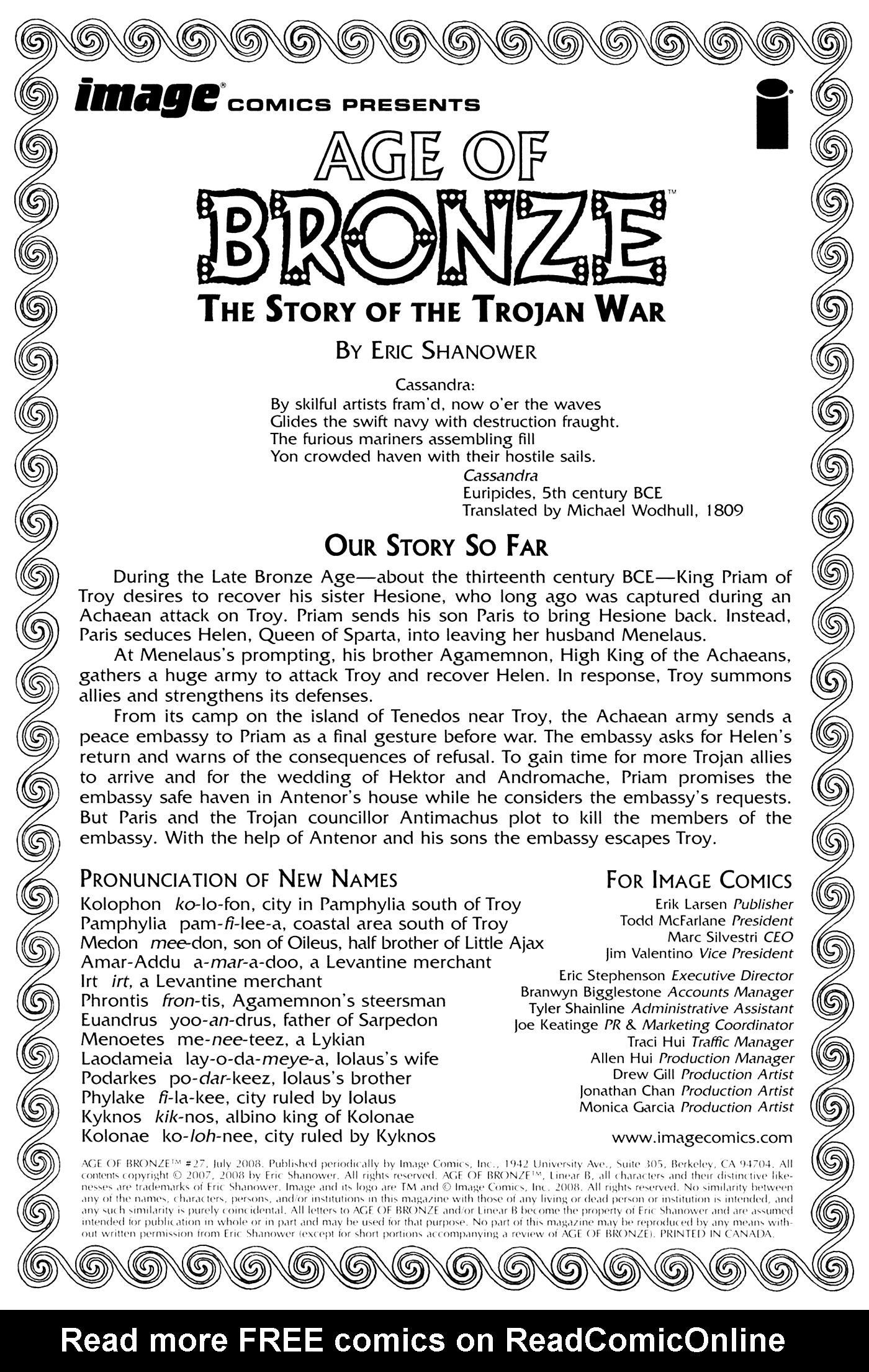Read online Age of Bronze comic -  Issue #27 - 2