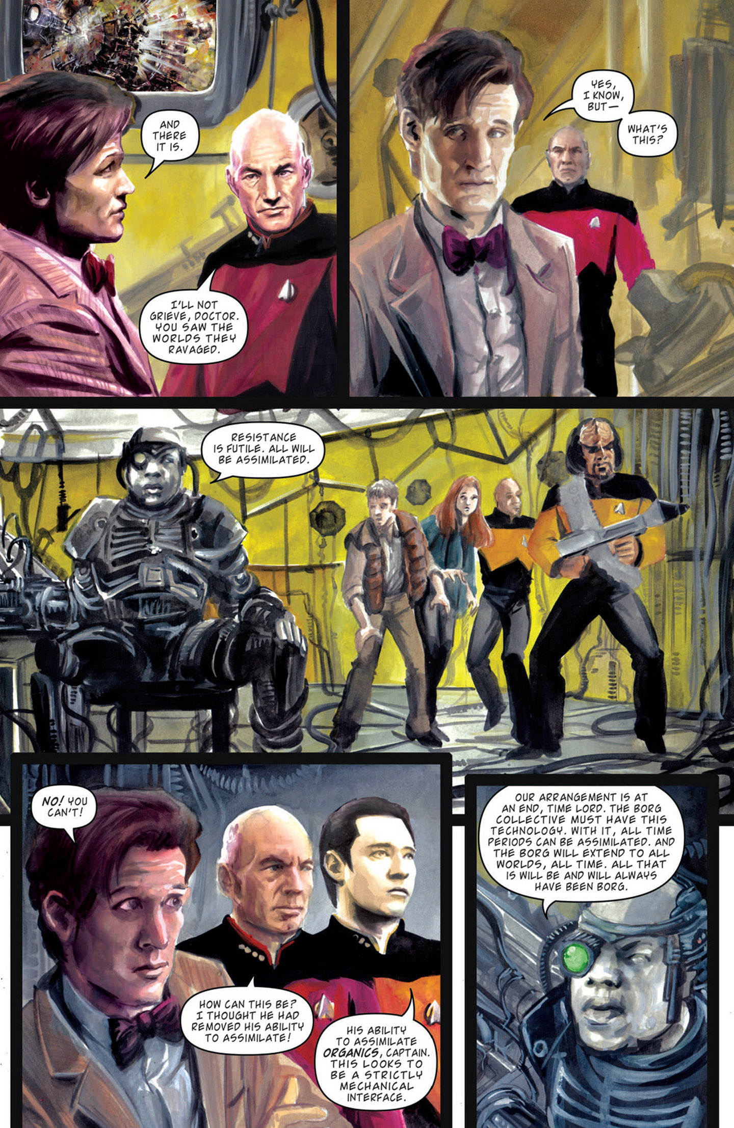Read online Star Trek: The Next Generation/Doctor Who: Assimilation² comic -  Issue #8 - 18