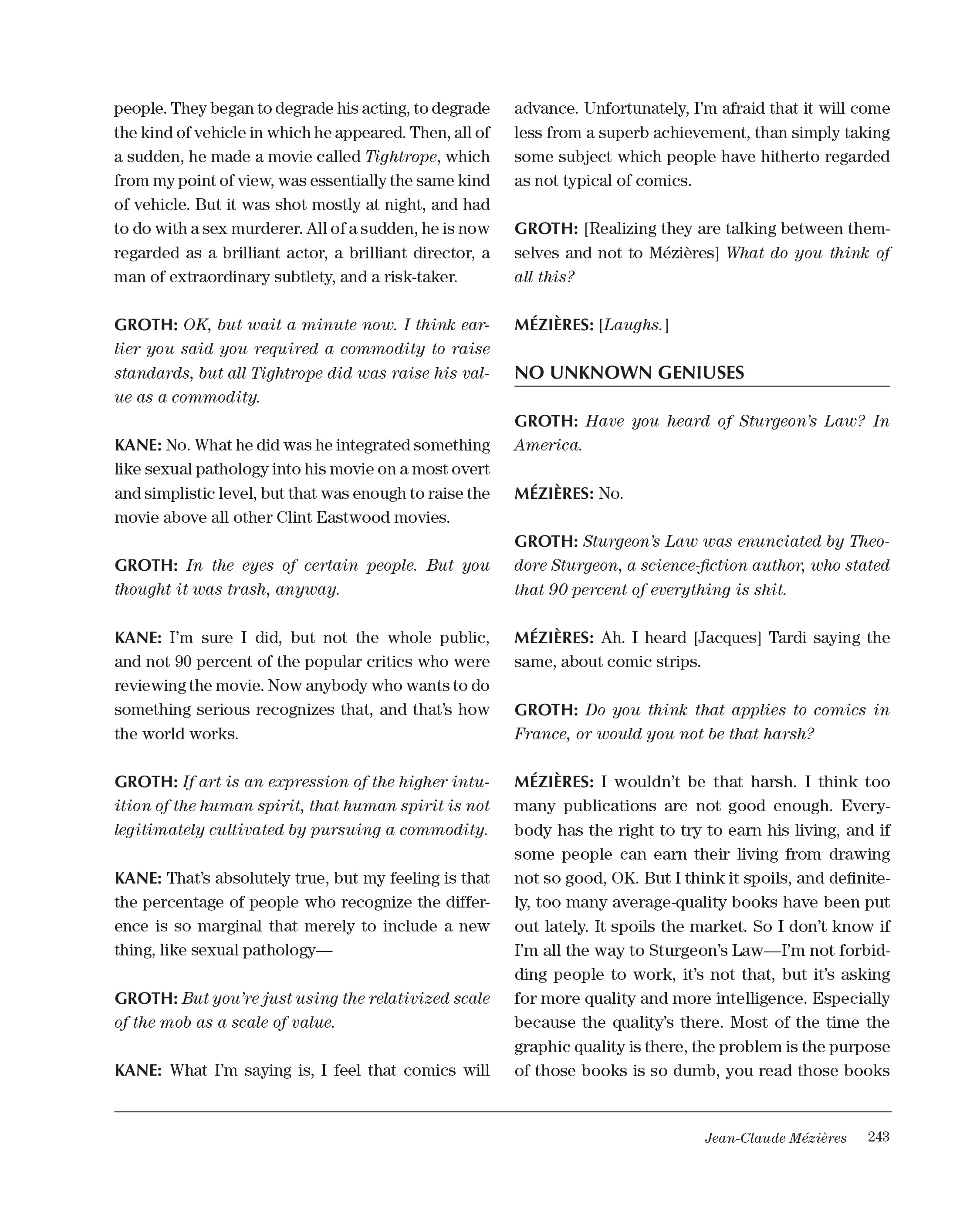 Read online Sparring With Gil Kane: Colloquies On Comic Art and Aesthetics comic -  Issue # TPB (Part 3) - 43