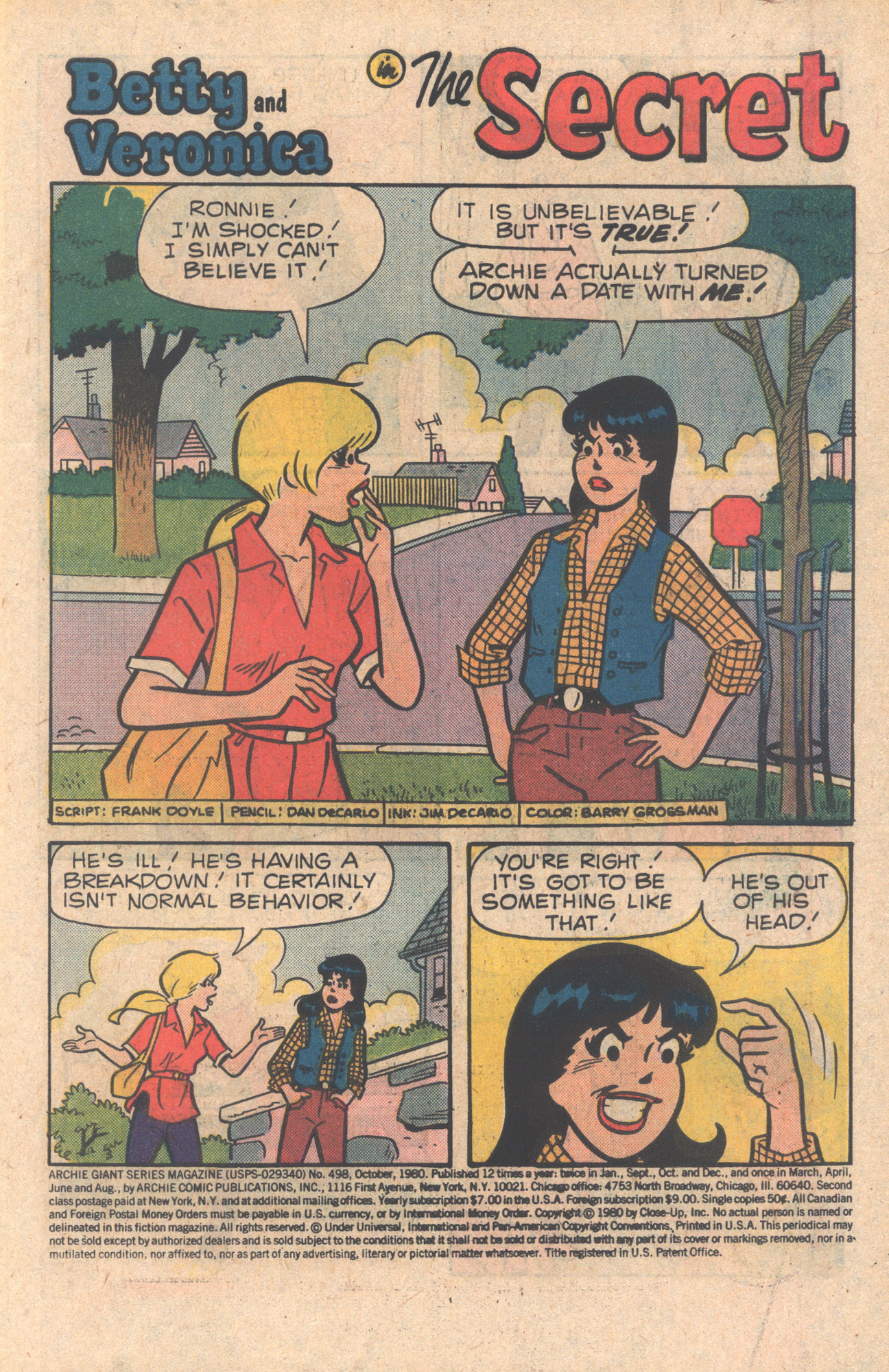 Read online Archie Giant Series Magazine comic -  Issue #498 - 3