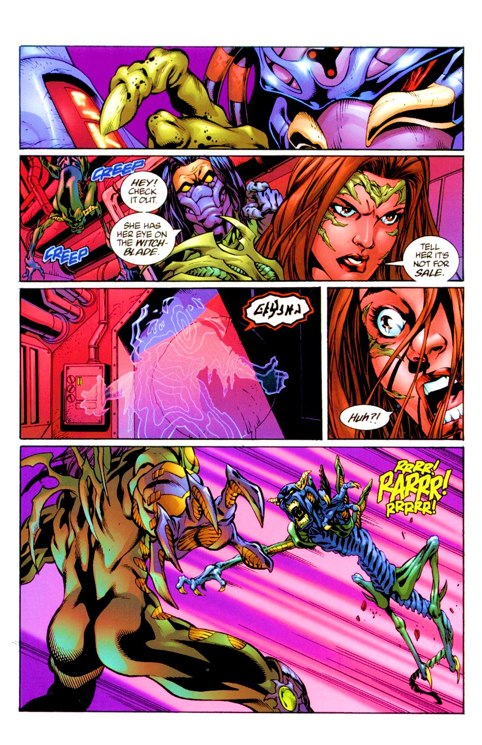Read online Witchblade/Aliens/The Darkness/Predator: Mindhunter comic -  Issue #3 - 6