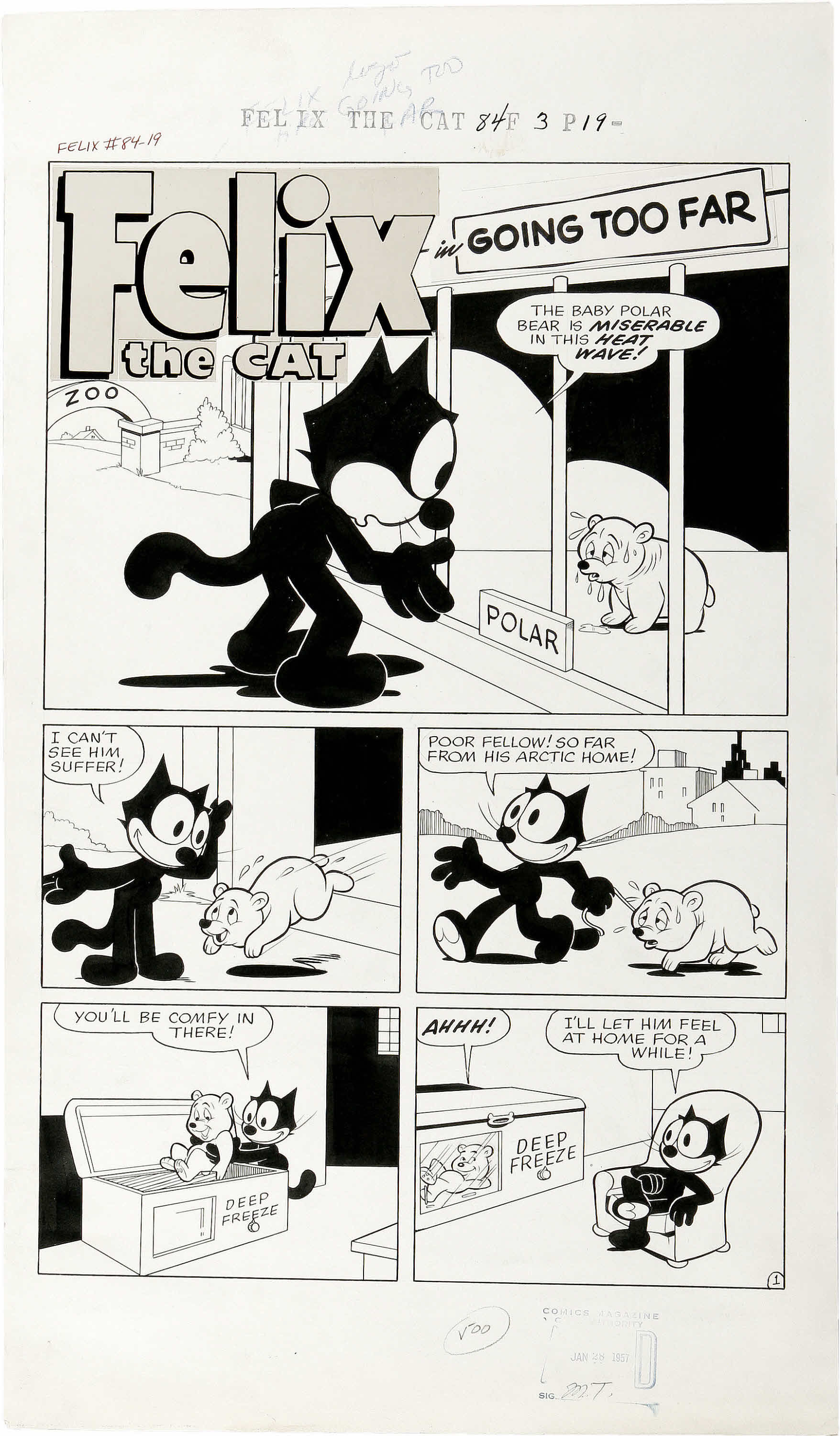 Read online Felix the Cat (1955) comic -  Issue #84 - 38