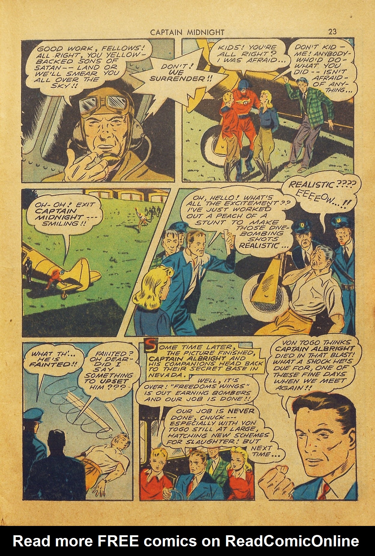Read online Captain Midnight (1942) comic -  Issue #2 - 22