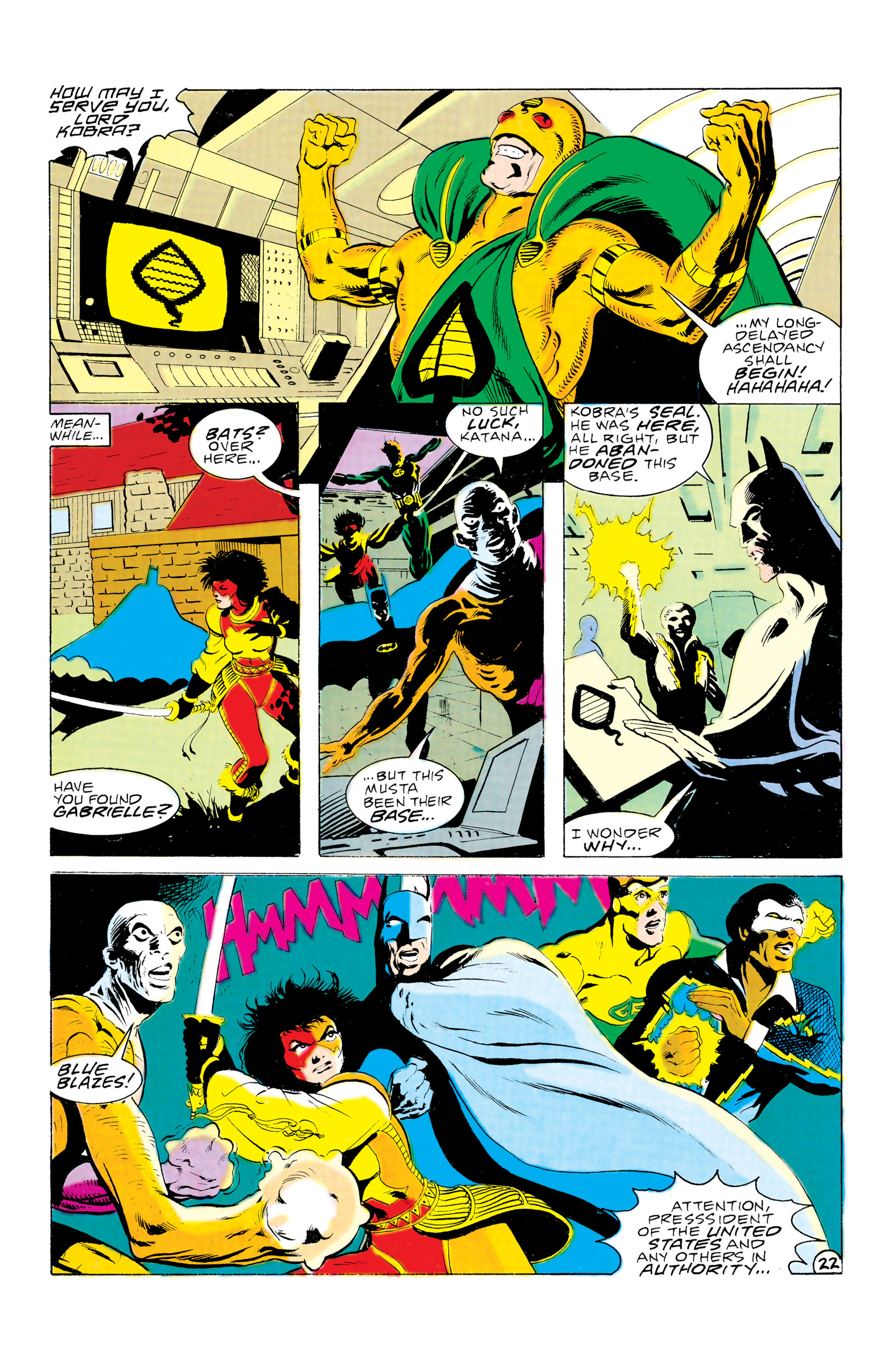 Read online Batman and the Outsiders (1983) comic -  Issue #26 - 23
